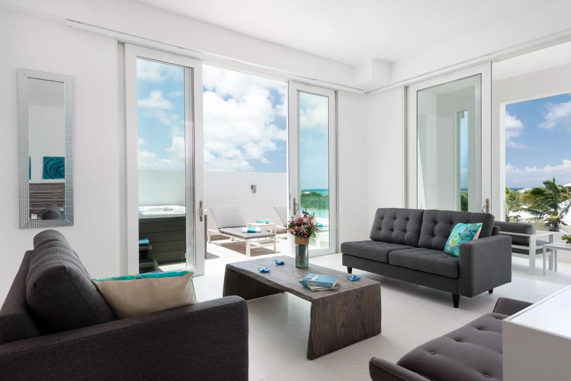 Seating area in Zenza Boutique Hotel