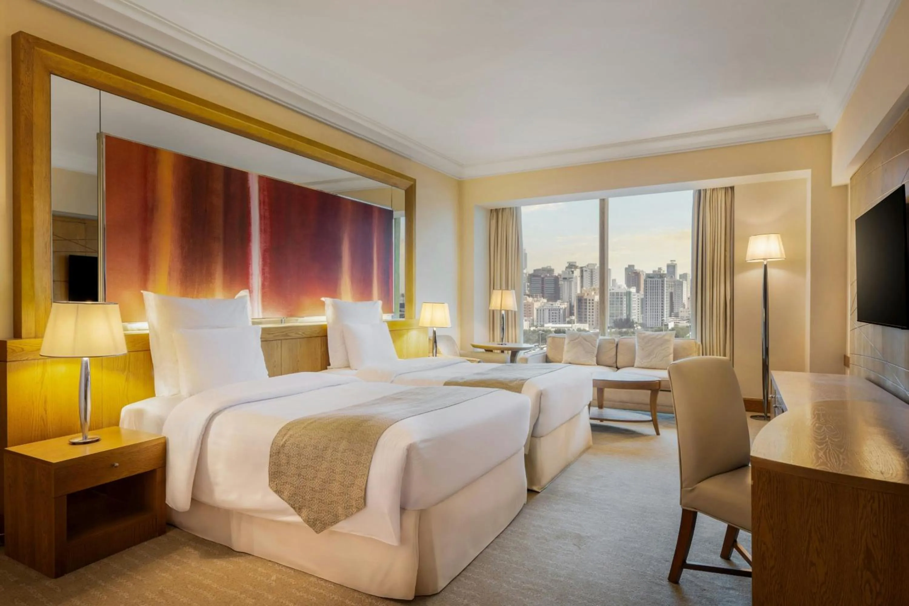 Photo of the whole room, Bed in Gulf Hotel Bahrain Convention and SPA