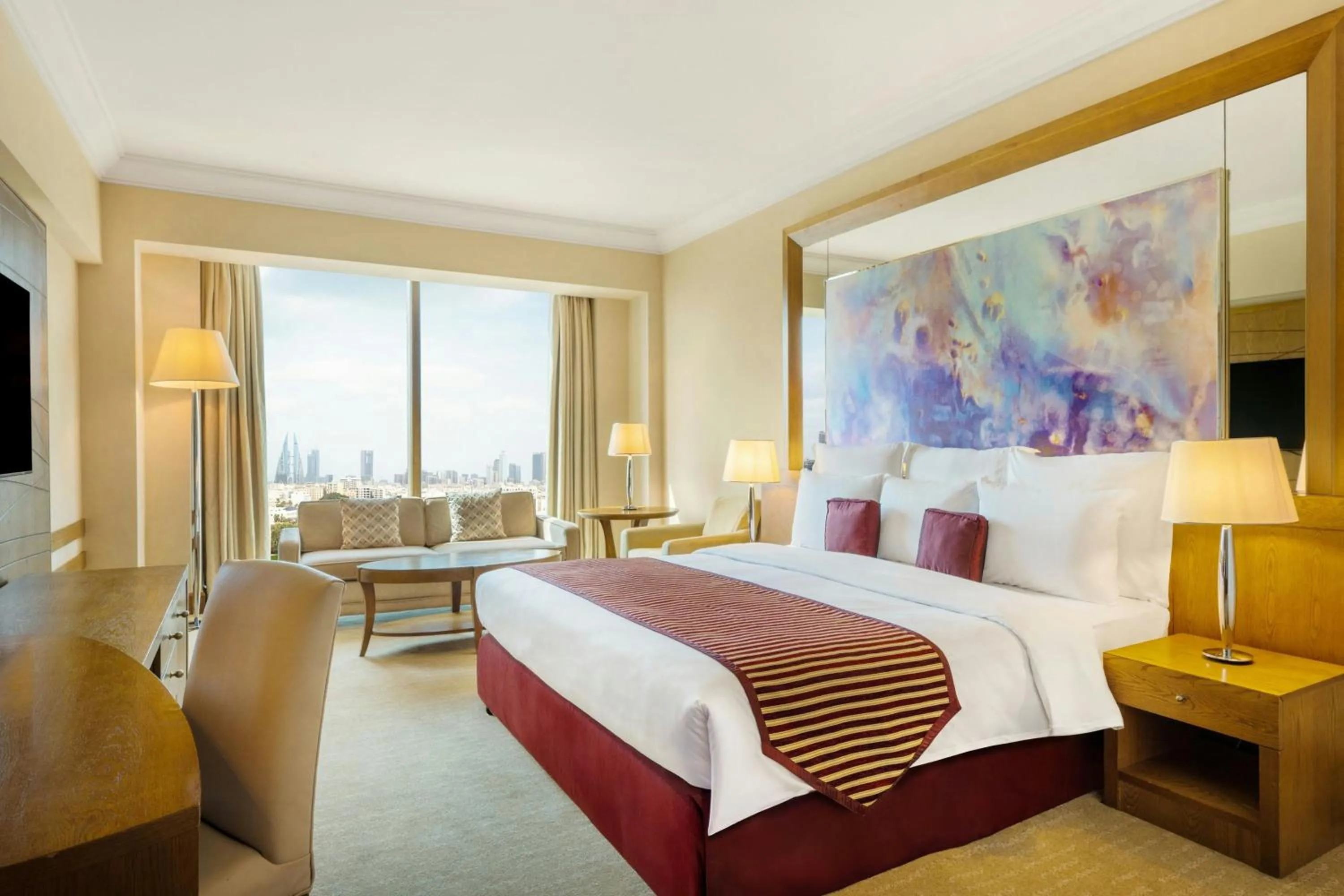 Photo of the whole room, Bed in Gulf Hotel Bahrain Convention and SPA