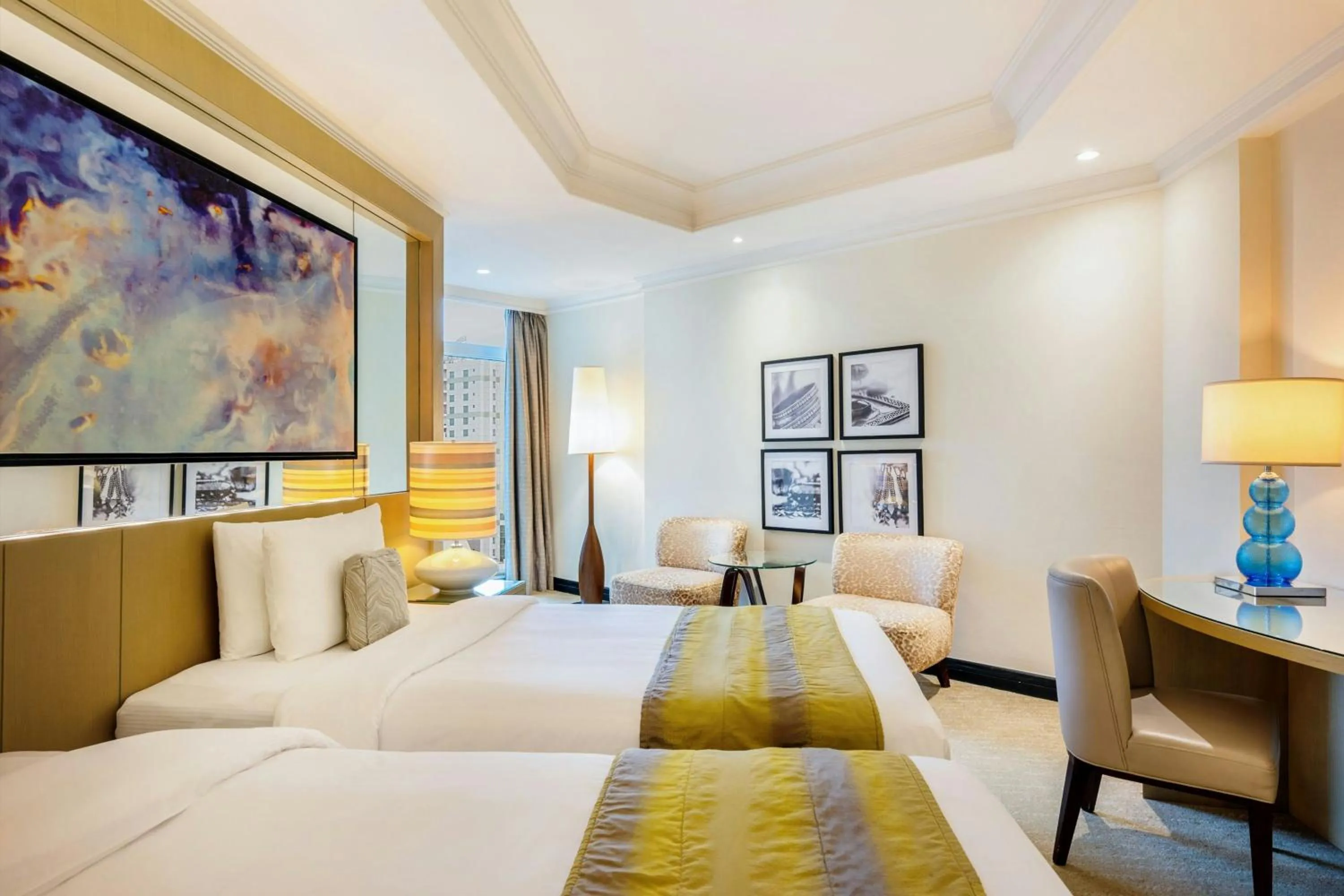 Photo of the whole room, Bed in Gulf Hotel Bahrain Convention and SPA