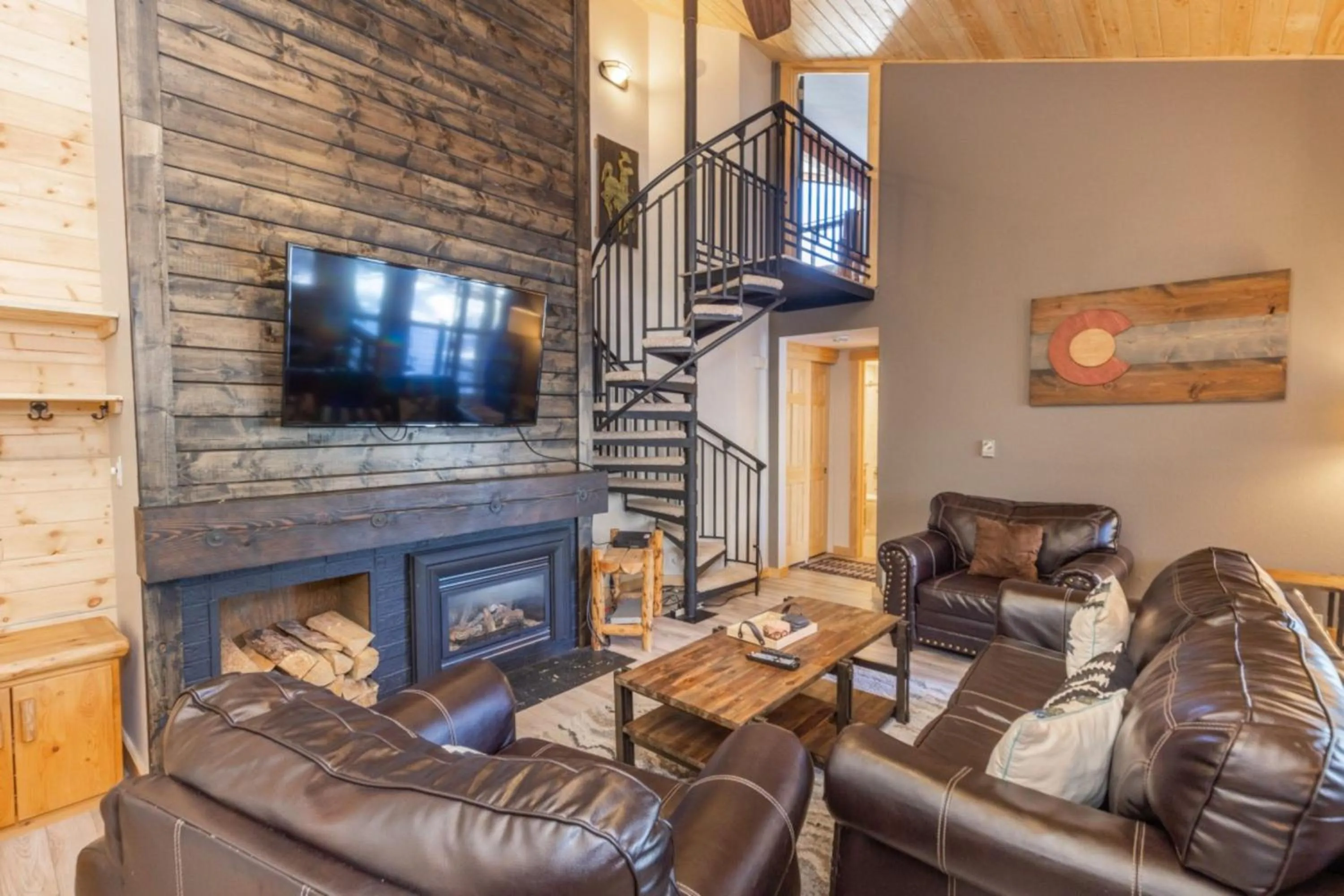 Living room in Flying Dutchman by Summit County Mountain Retreats