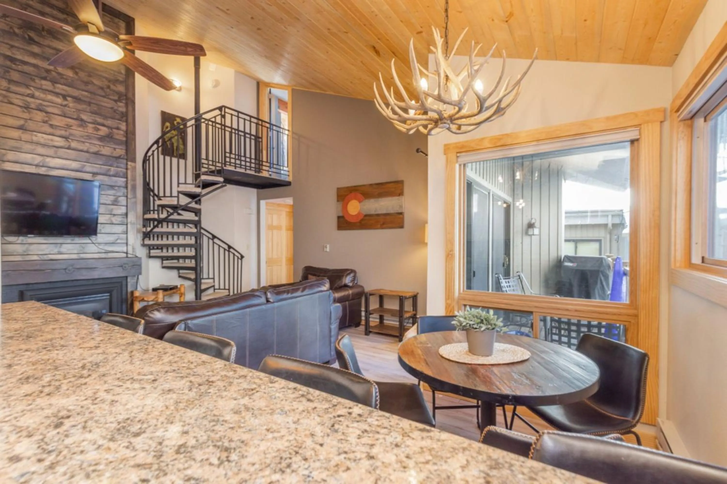 Dining area in Flying Dutchman by Summit County Mountain Retreats