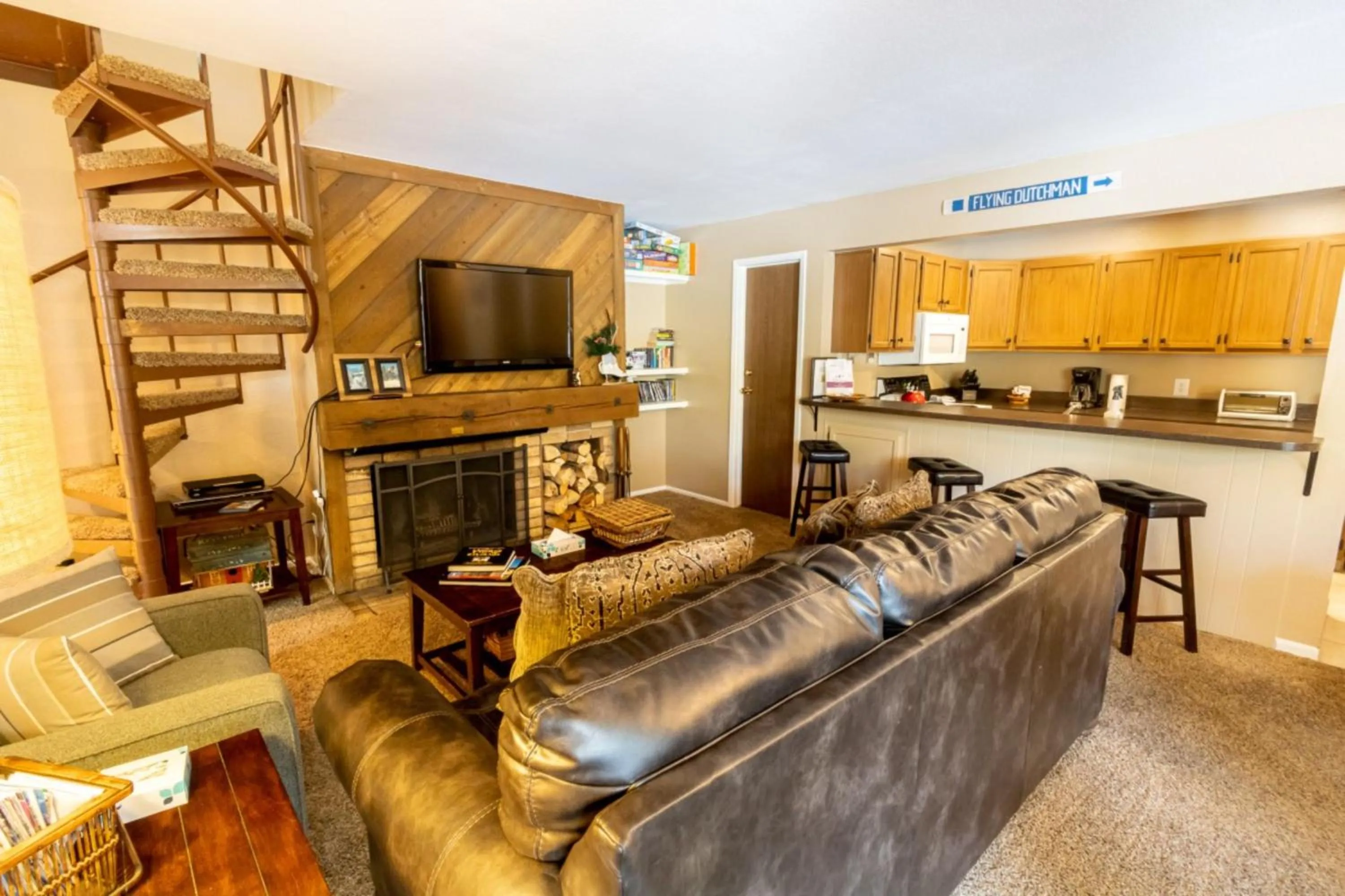 Living room in Flying Dutchman by Summit County Mountain Retreats