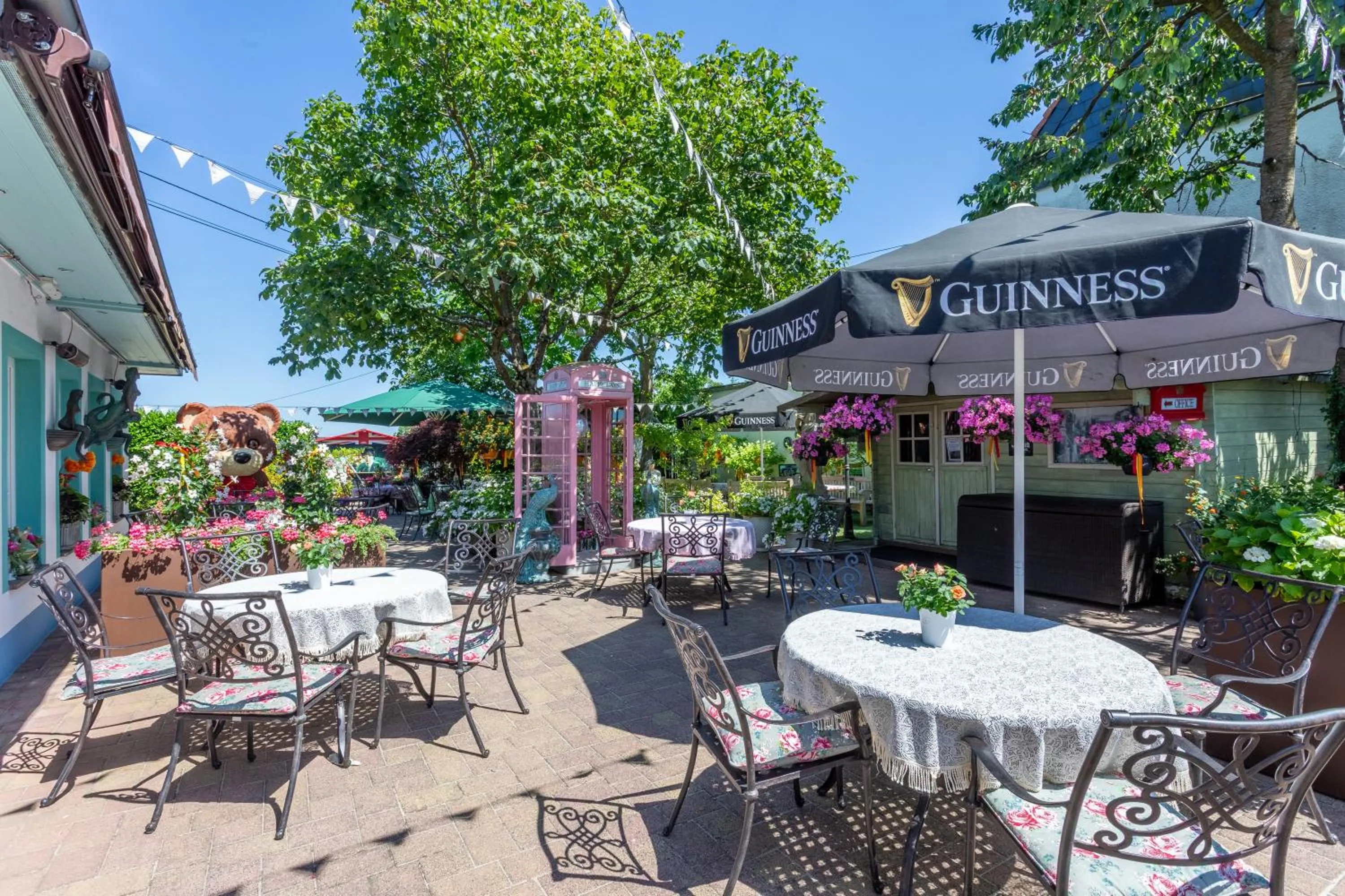 Garden in The Little Britain Inn Themed Hotel One of a Kind In Europe