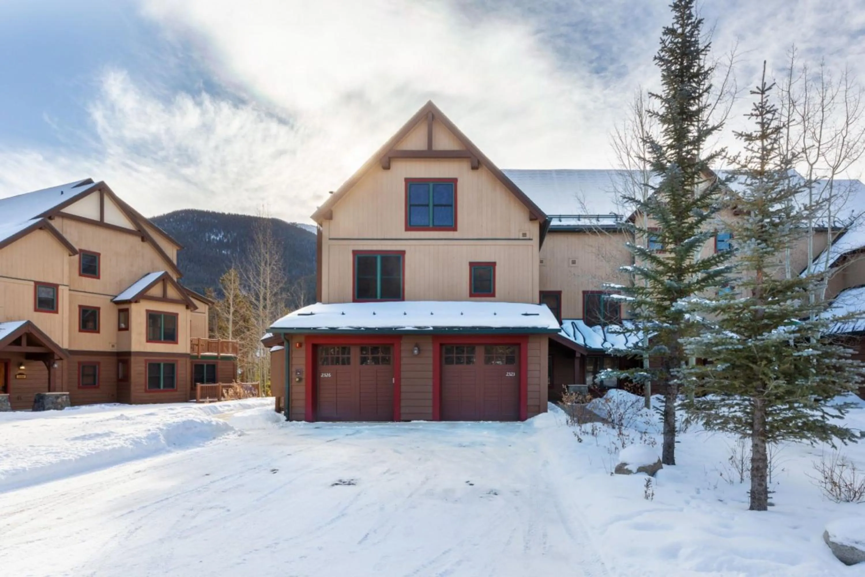 Property building in Red Hawk Townhomes by Summit County Mountain Retreats