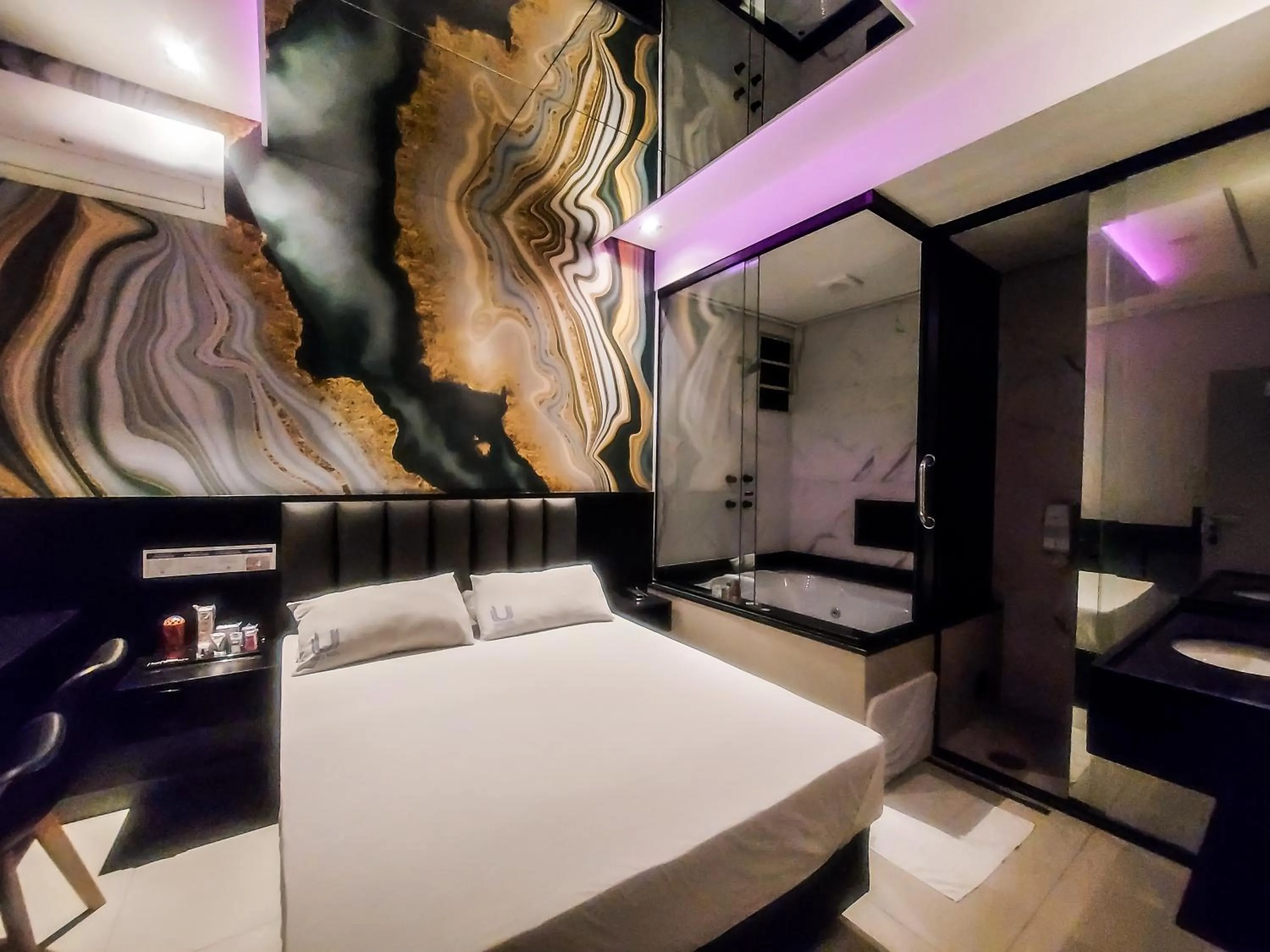 Bed in Único Motel Faria Lima