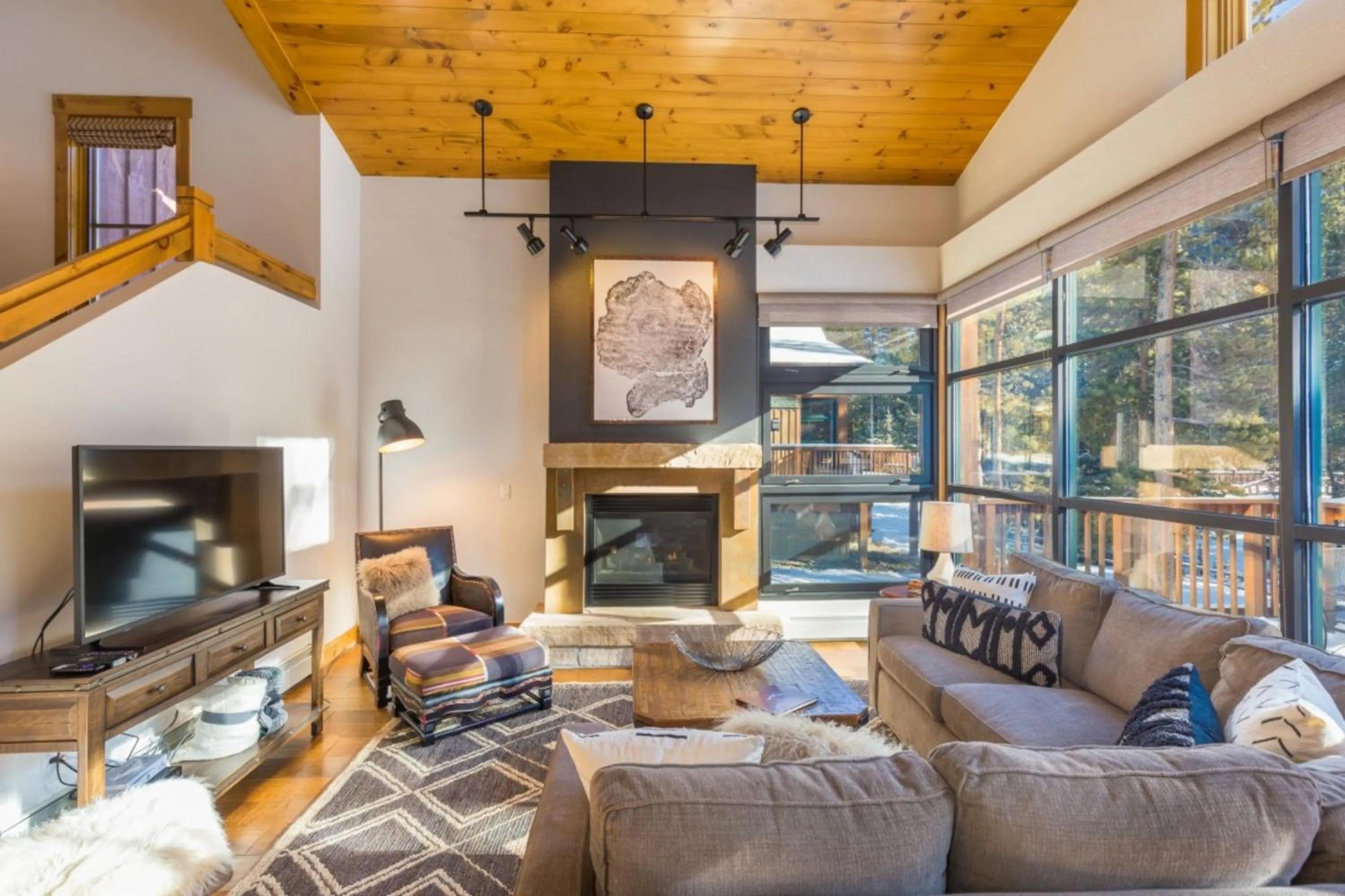 Living room in Ski Tip by Summit County Mountain Retreats
