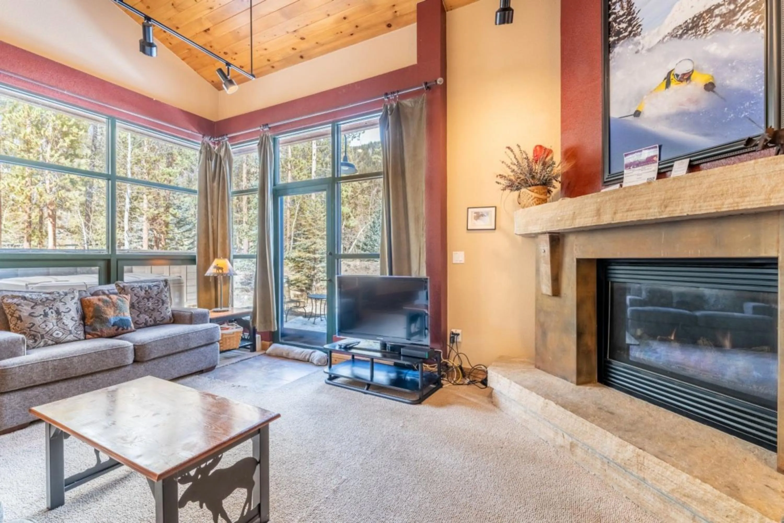Living room in Ski Tip by Summit County Mountain Retreats