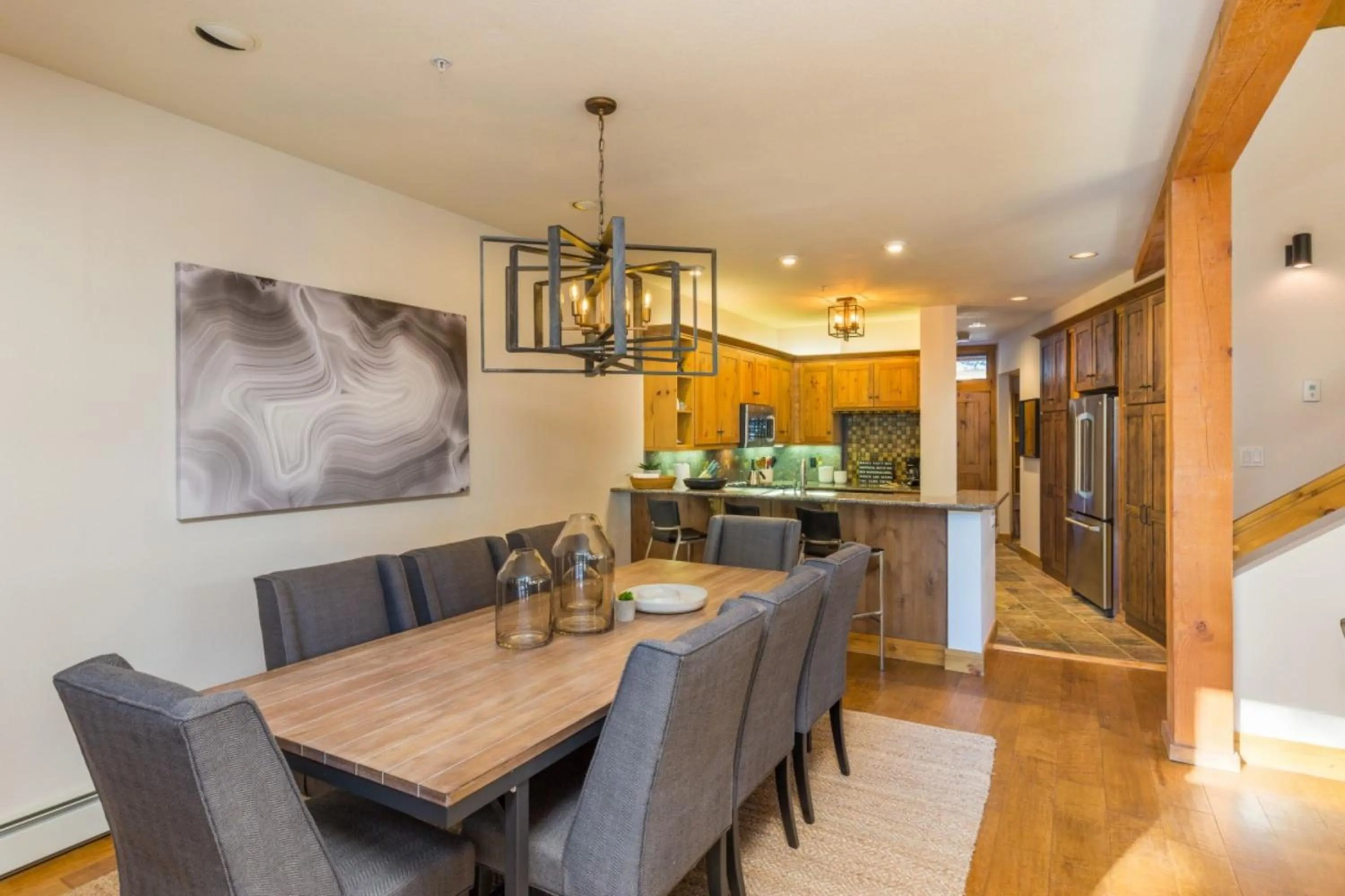Dining area in Ski Tip by Summit County Mountain Retreats