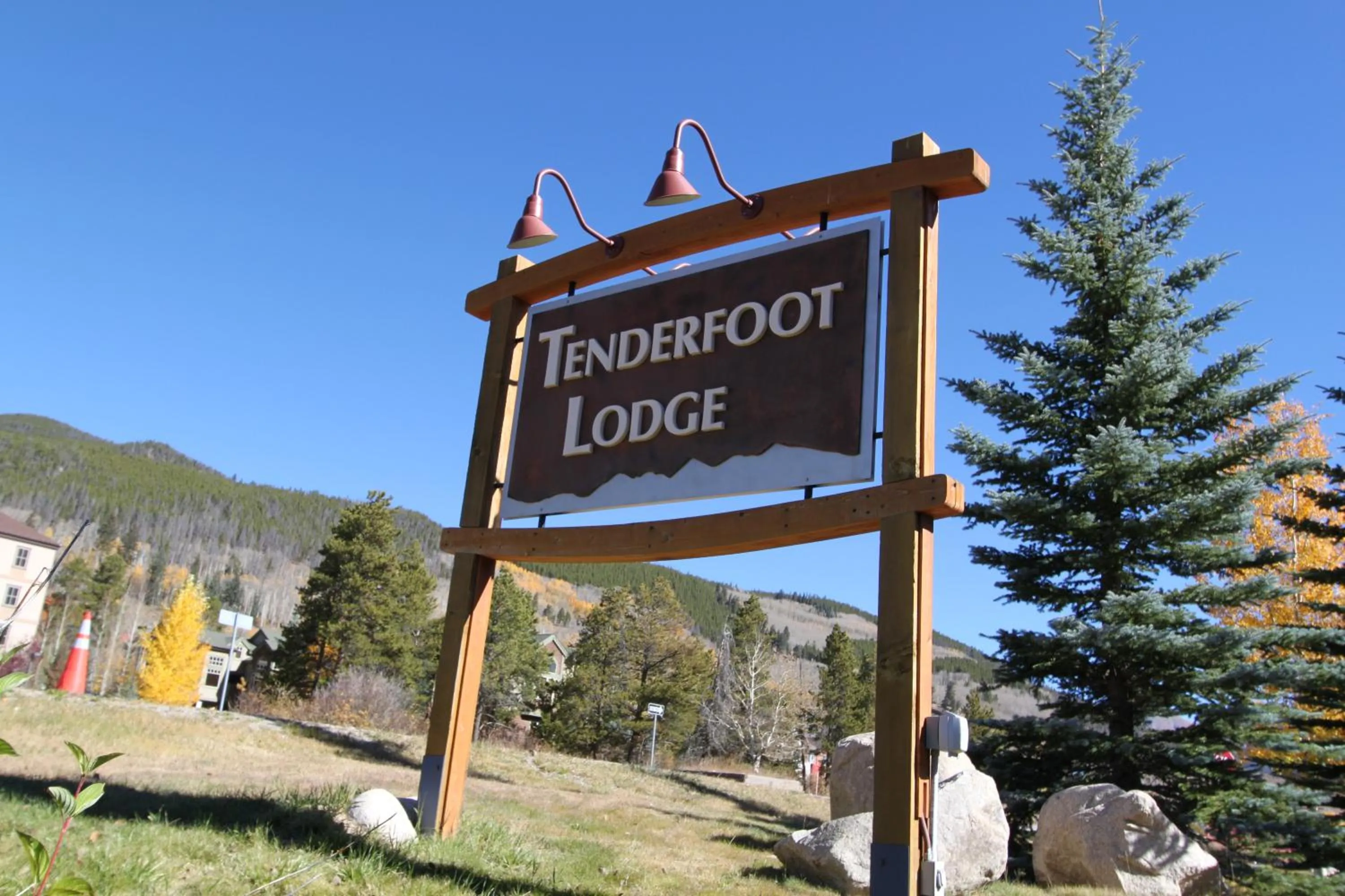 Property logo or sign in Tenderfoot Lodge by Summit County Mountain Retreats