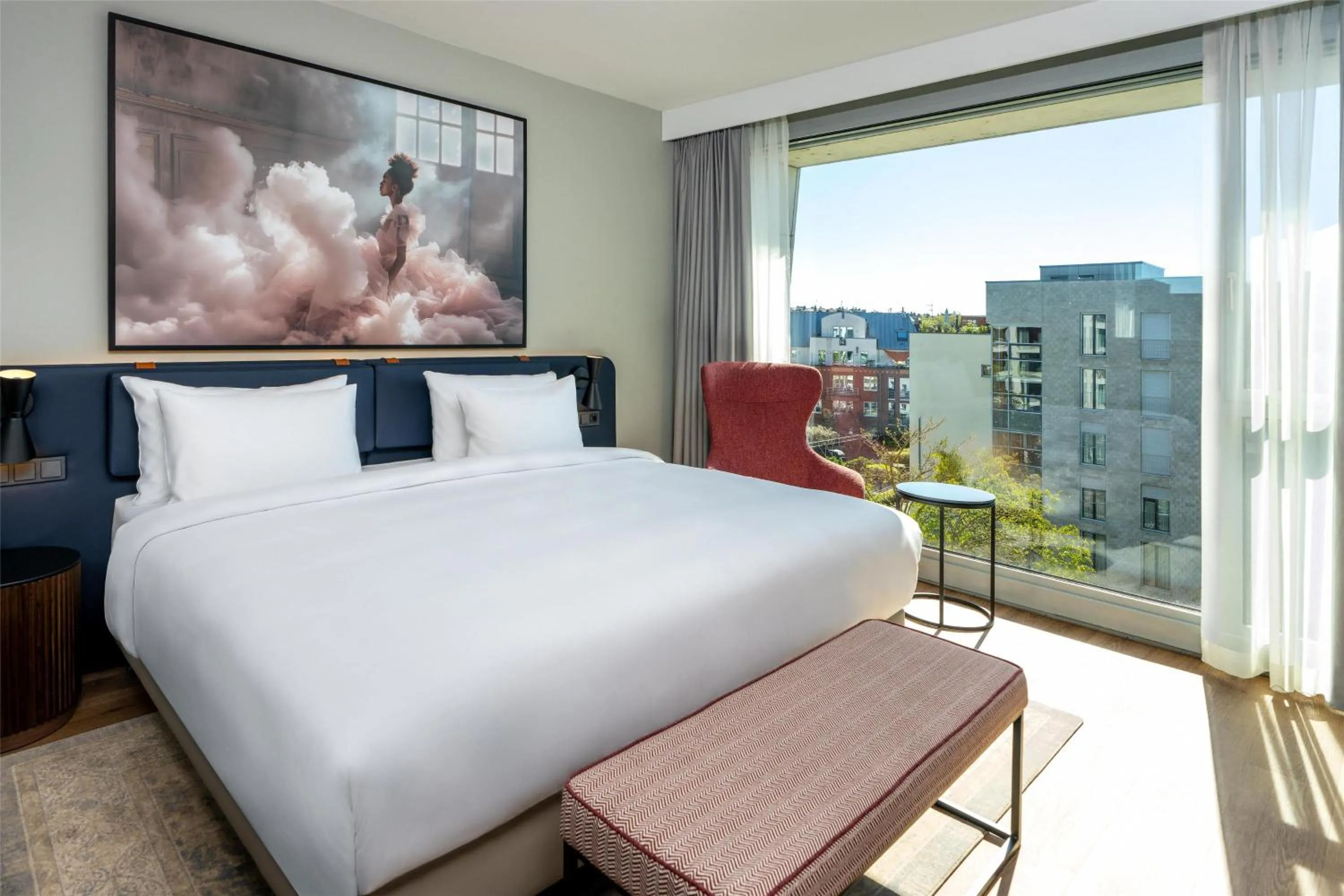 Photo of the whole room, Bed in Radisson Blu Media Harbour Hotel, Düsseldorf