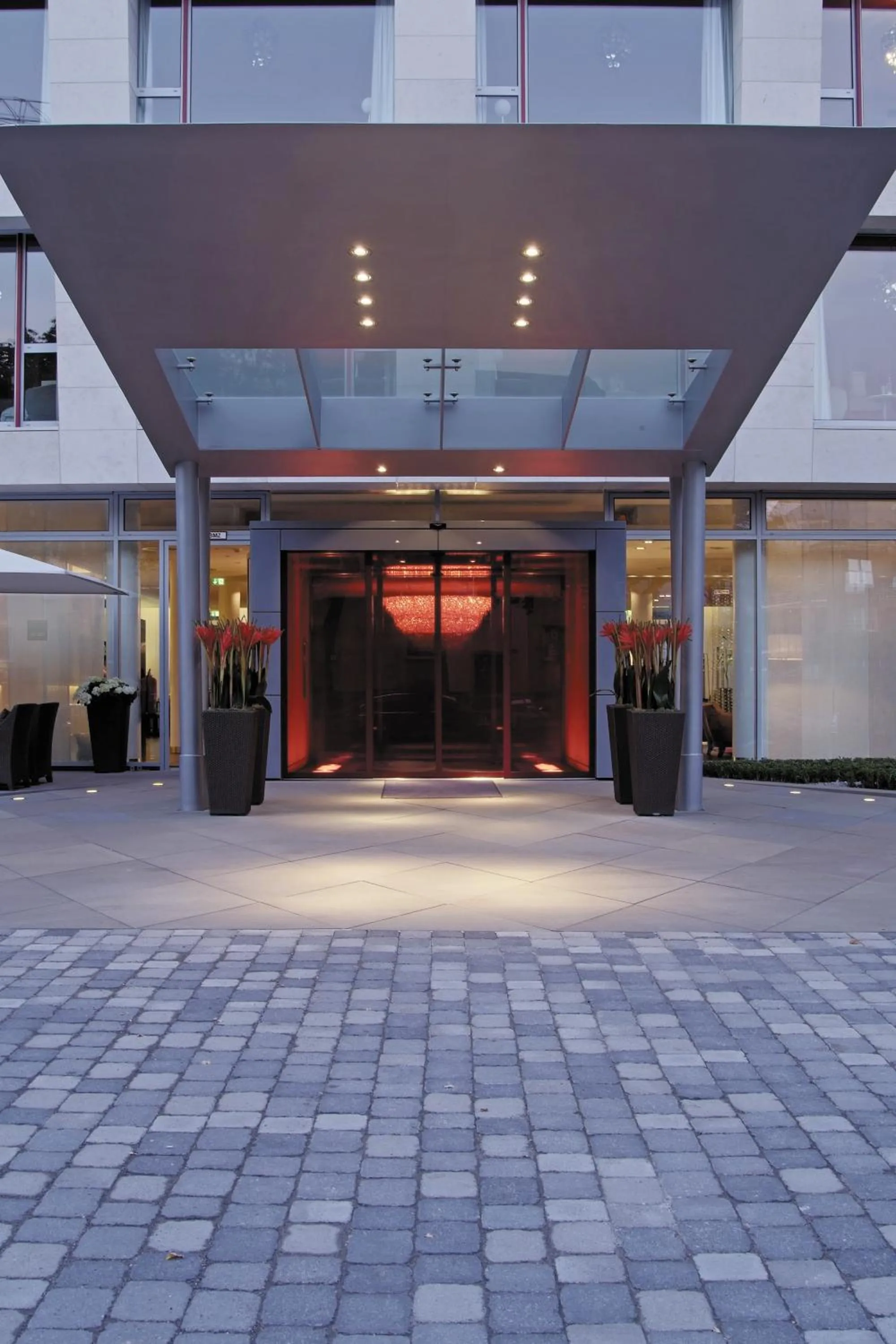 Facade/entrance in Radisson Blu Media Harbour Hotel, Düsseldorf
