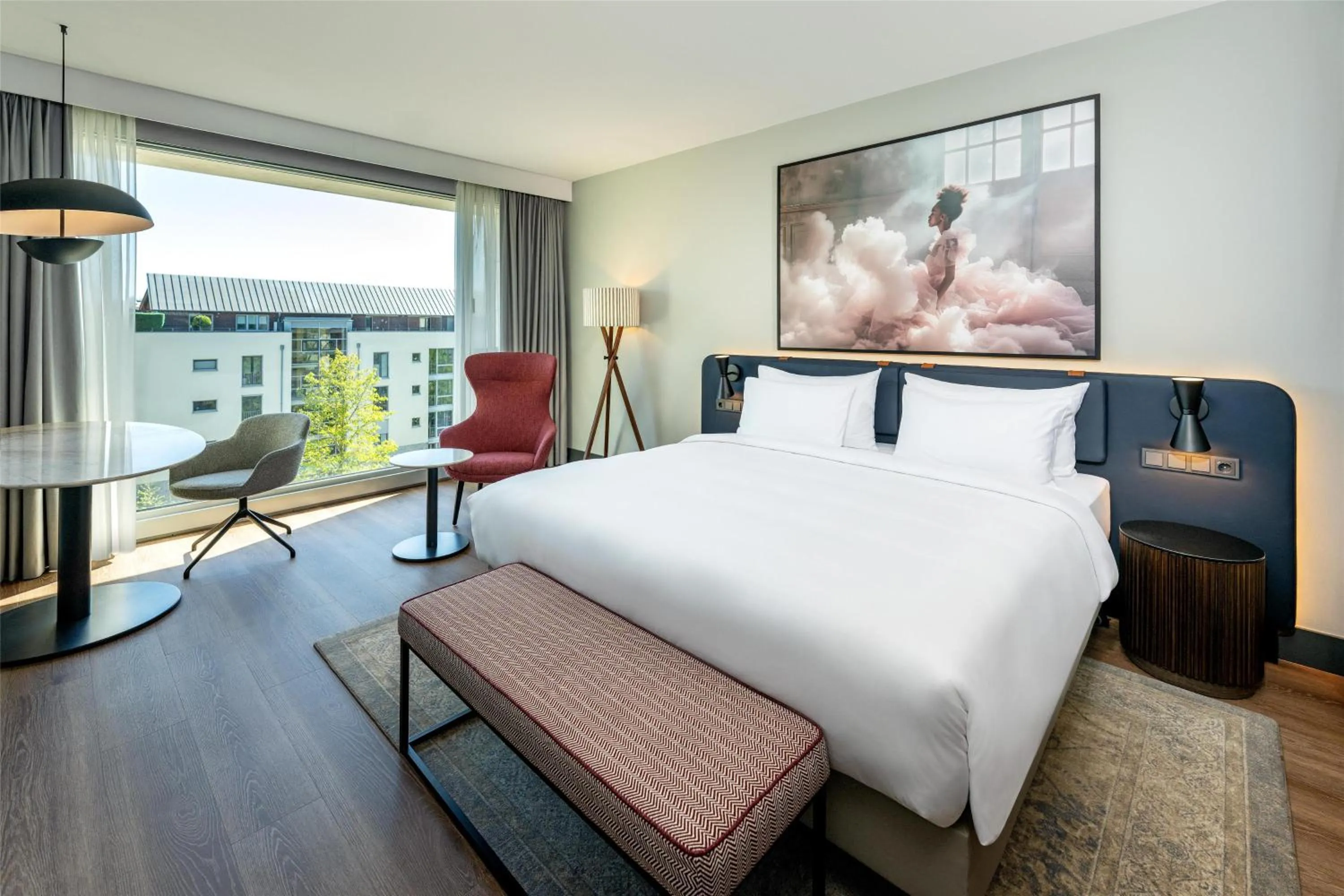 Bedroom, Bed in Radisson Blu Media Harbour Hotel, Düsseldorf