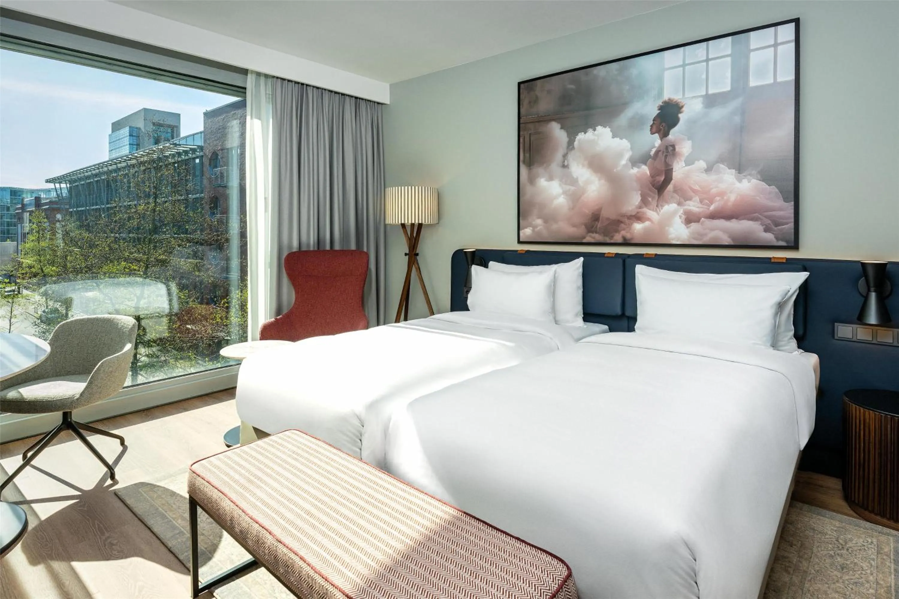 Bedroom, Bed in Radisson Blu Media Harbour Hotel, Düsseldorf