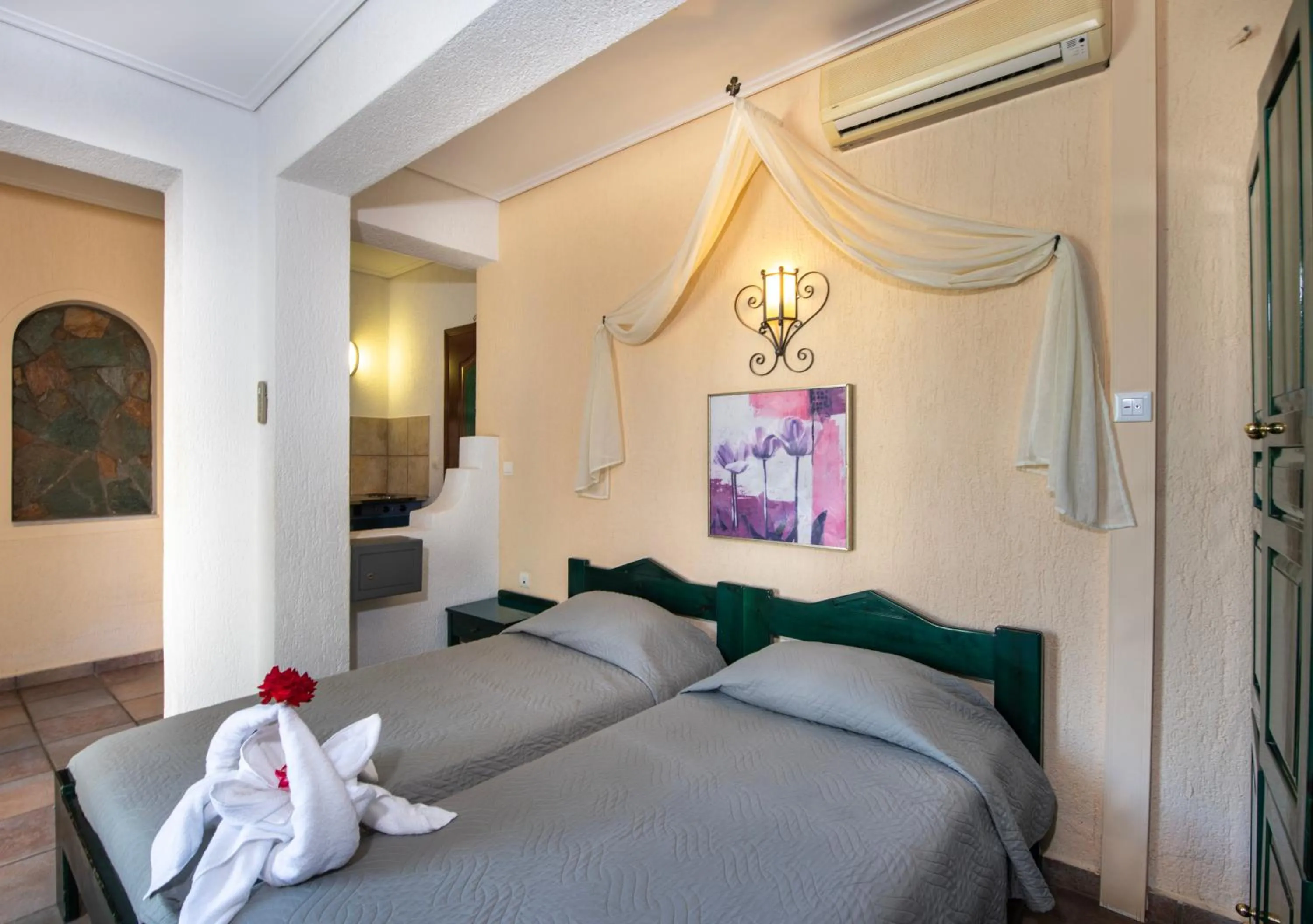 Bed in Castle Suites Hotel