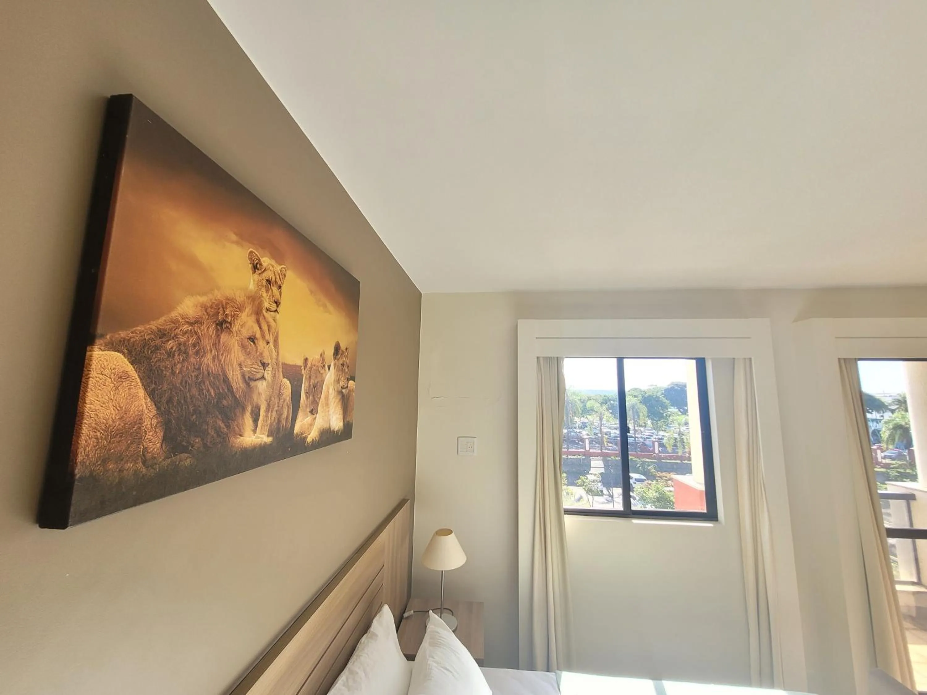 Bedroom, Bed in Lake Side Beira do Lago - piscina - academia - sauna- By Rei dos Flats