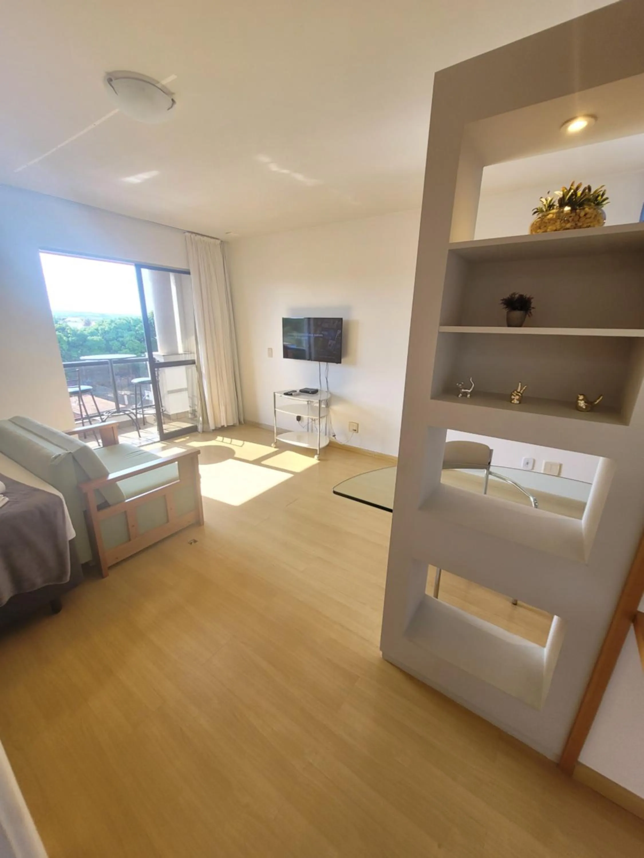 TV and multimedia, Bed in Lake Side Beira do Lago - piscina - academia - sauna- By Rei dos Flats