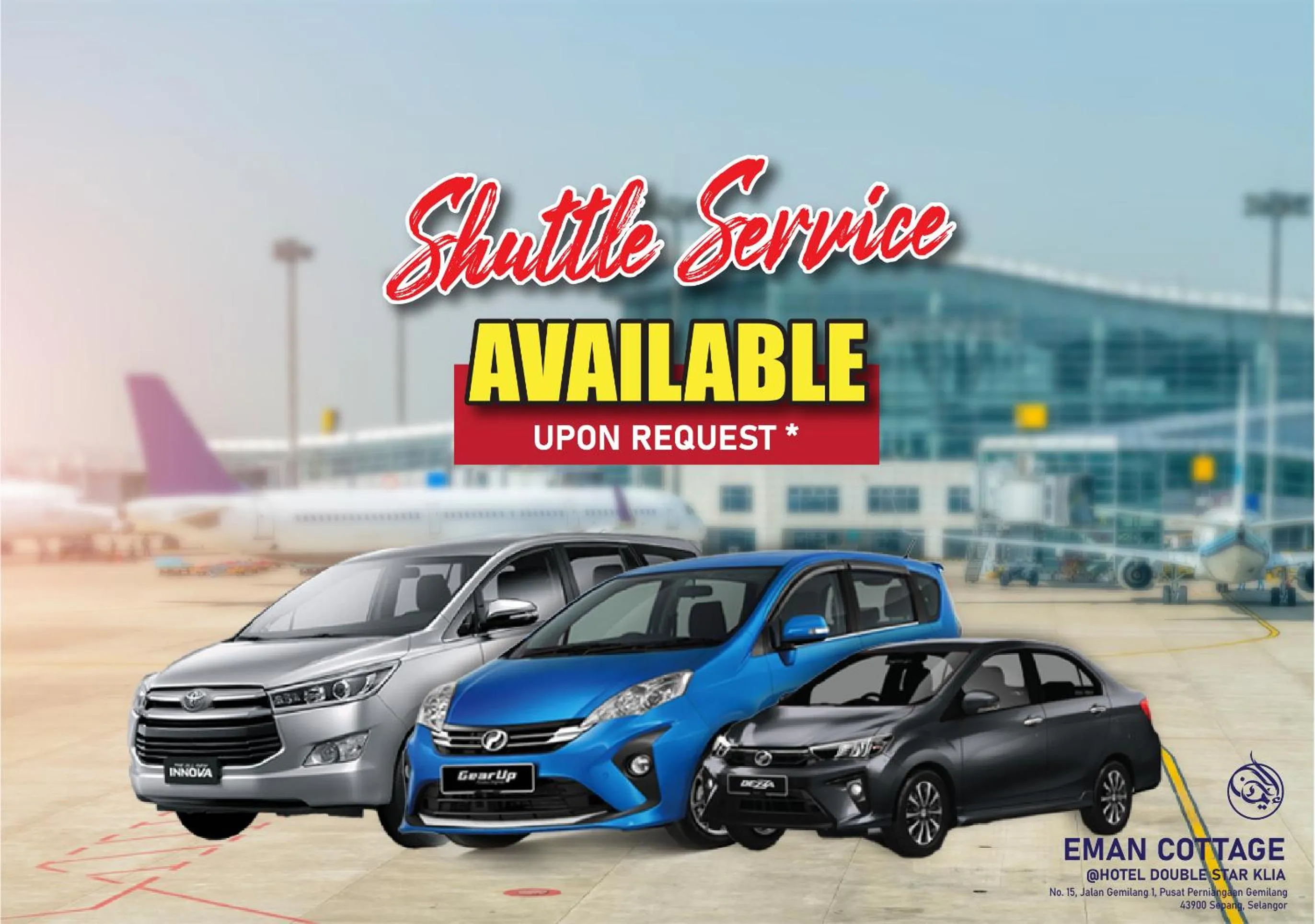 shuttle in Hotel EC Double Star KLIA 1-KLIA 2