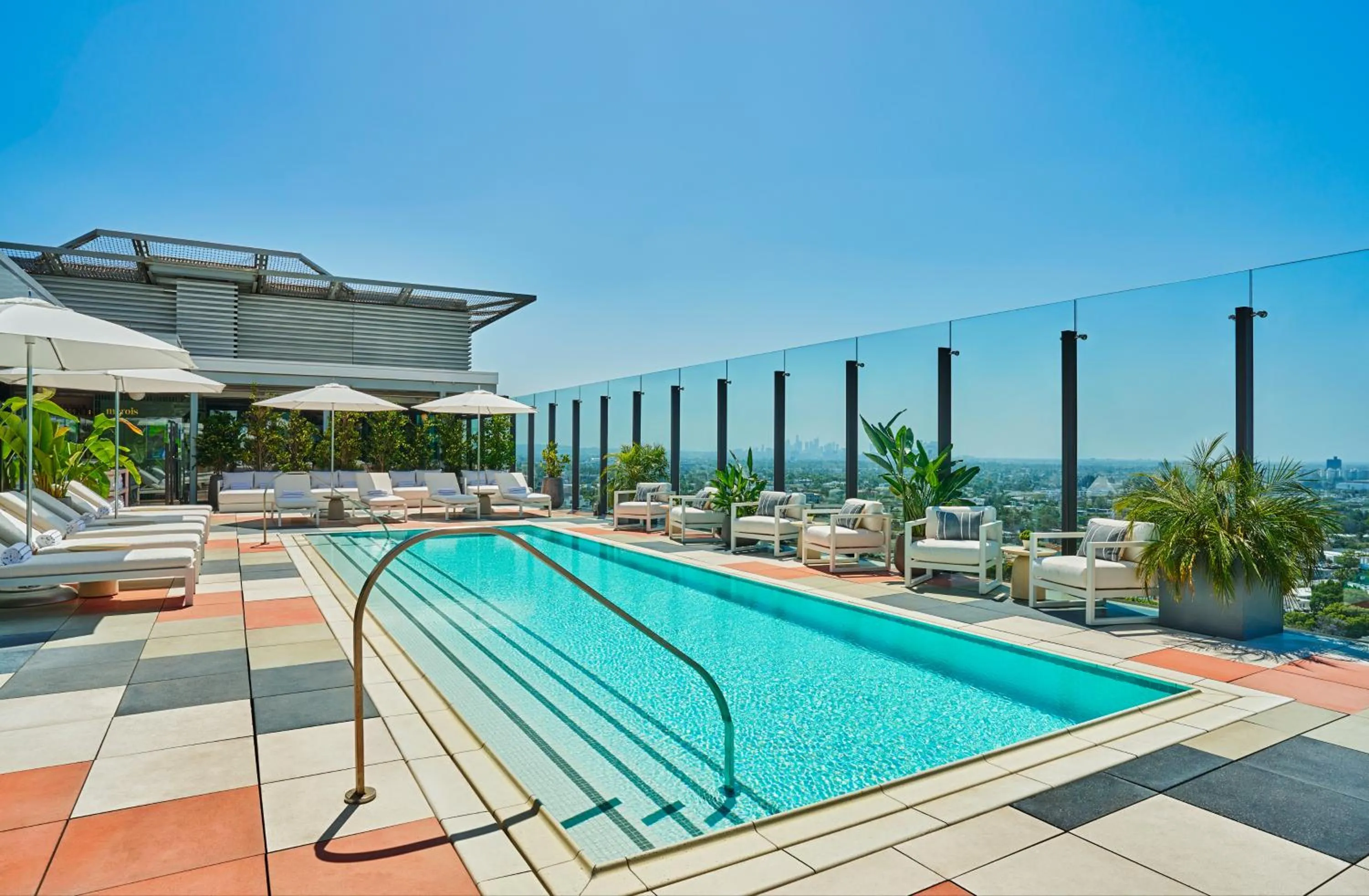 Pool view in Pendry West Hollywood