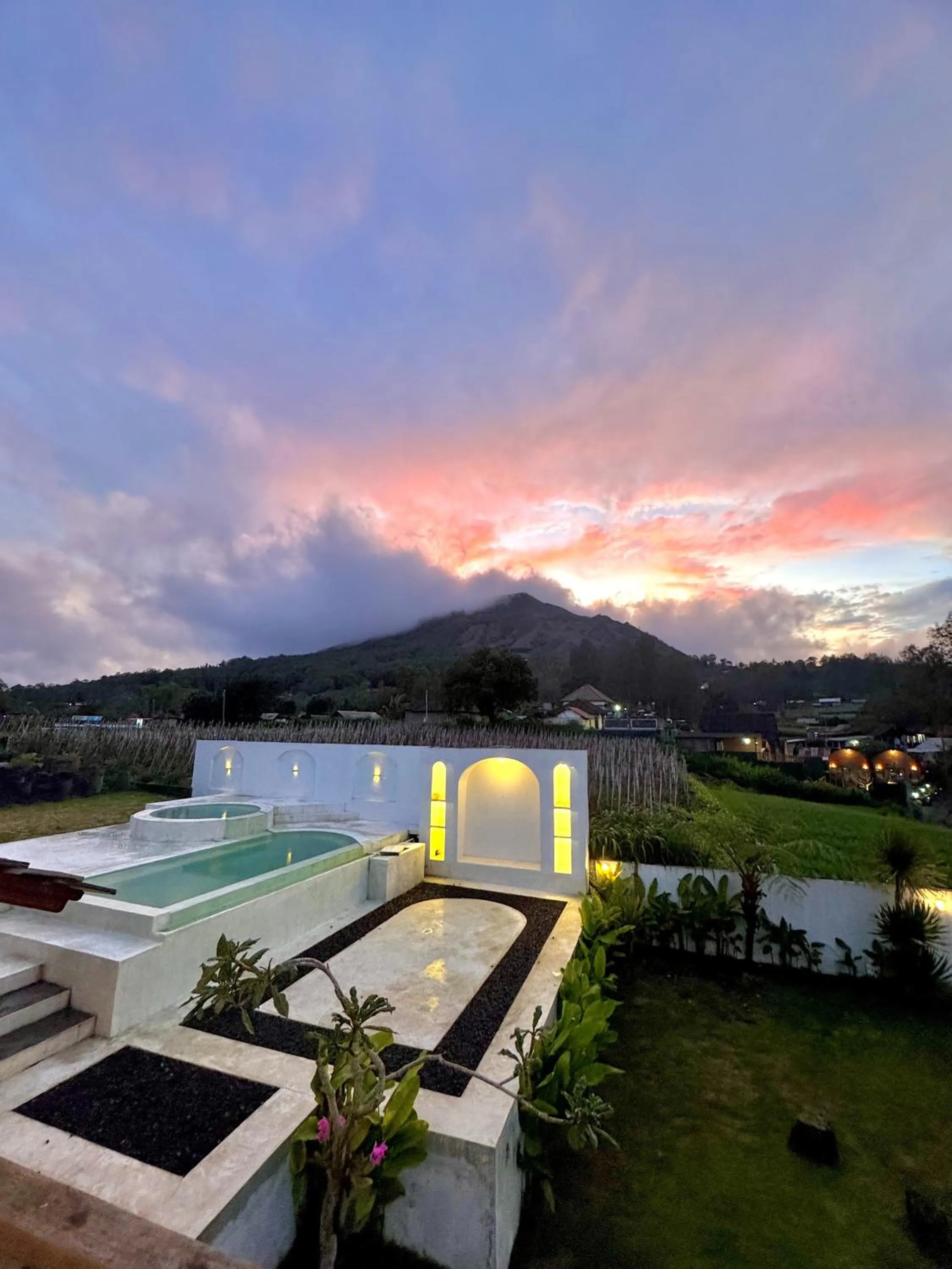 Swimming pool in Volcano Side Kintamani Bali