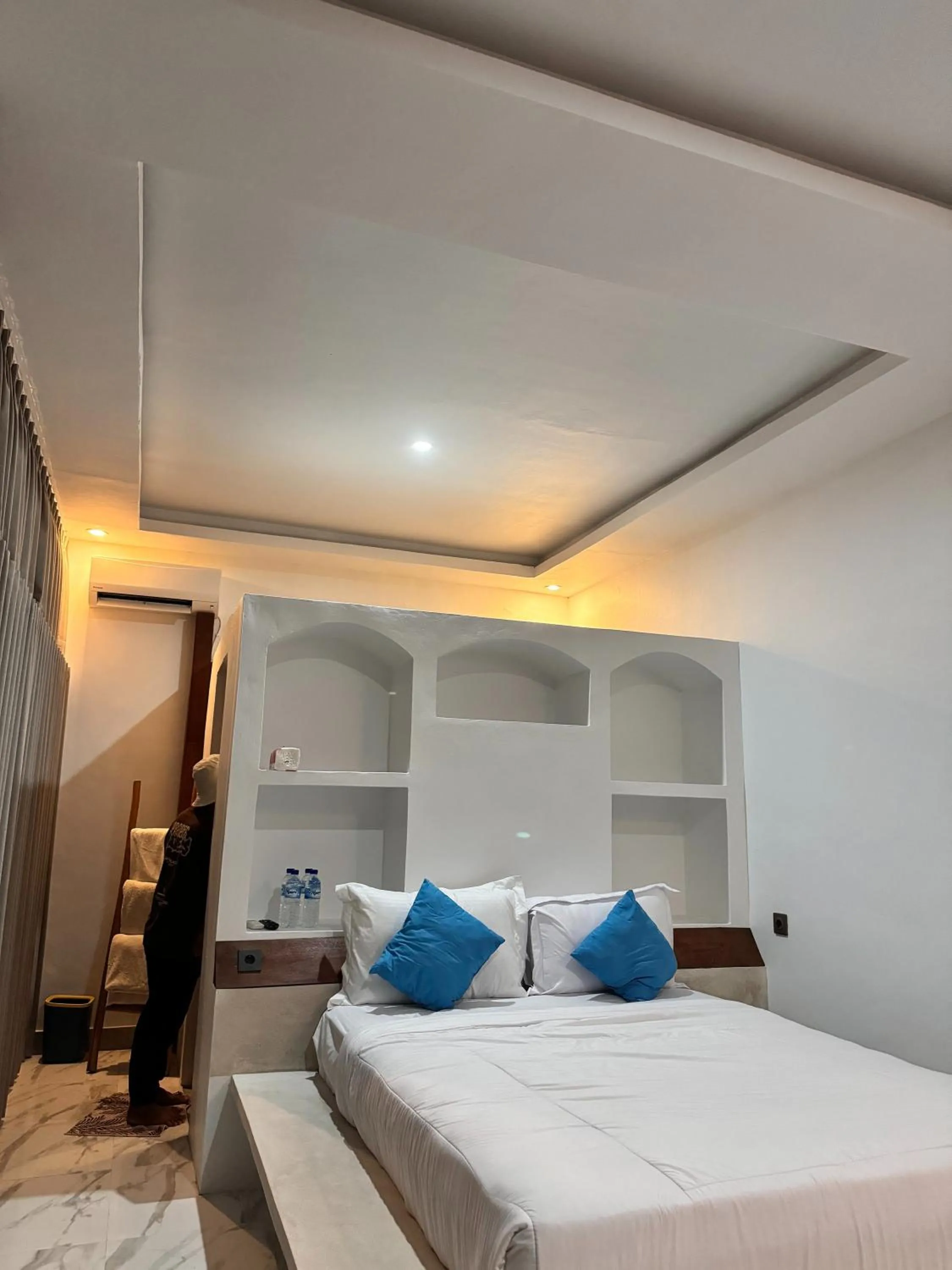 Bedroom, Bed in Volcano Side Kintamani Bali