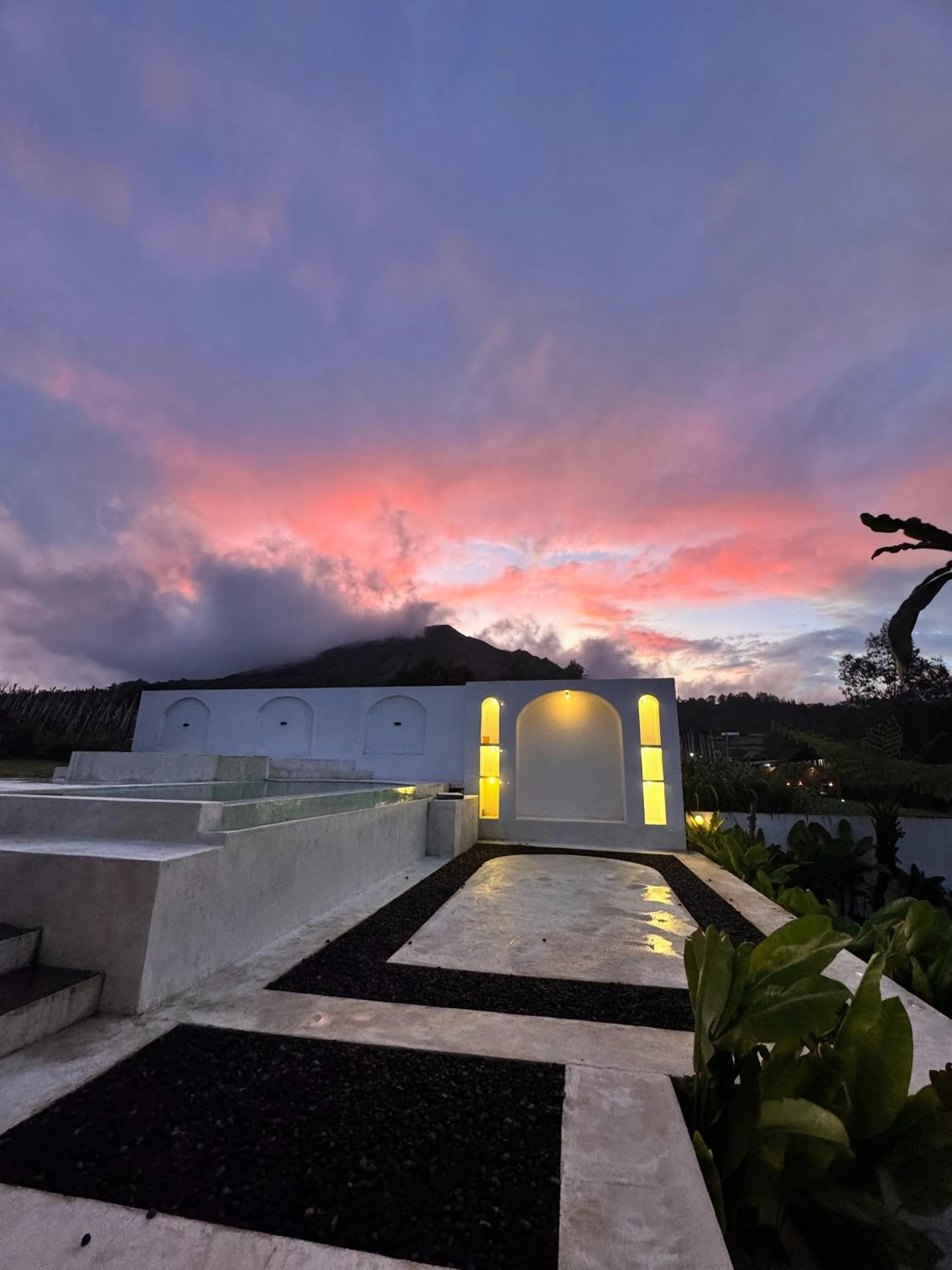 Swimming pool in Volcano Side Kintamani Bali