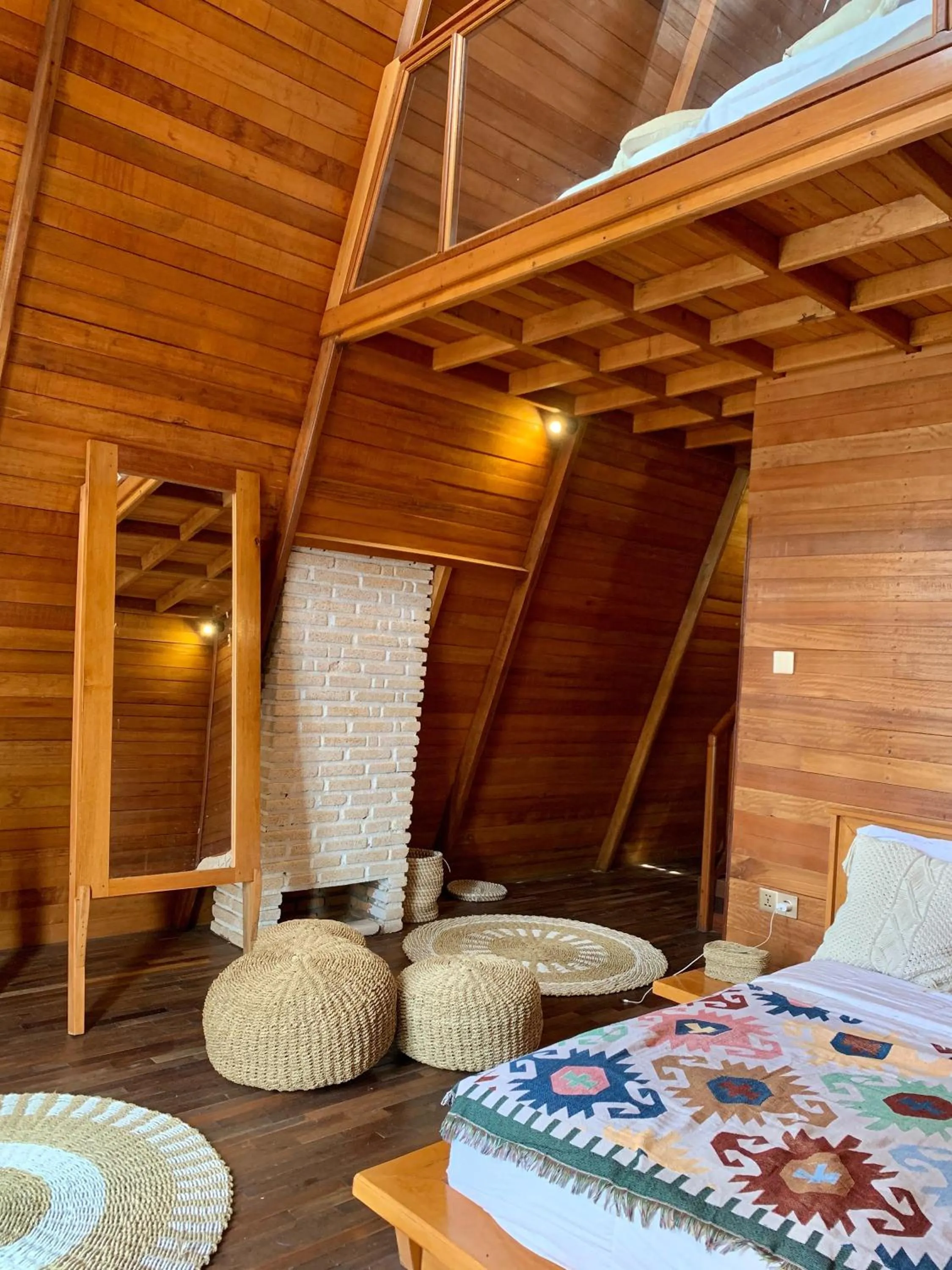 Bedroom, Bed in Volcano Side Kintamani Bali