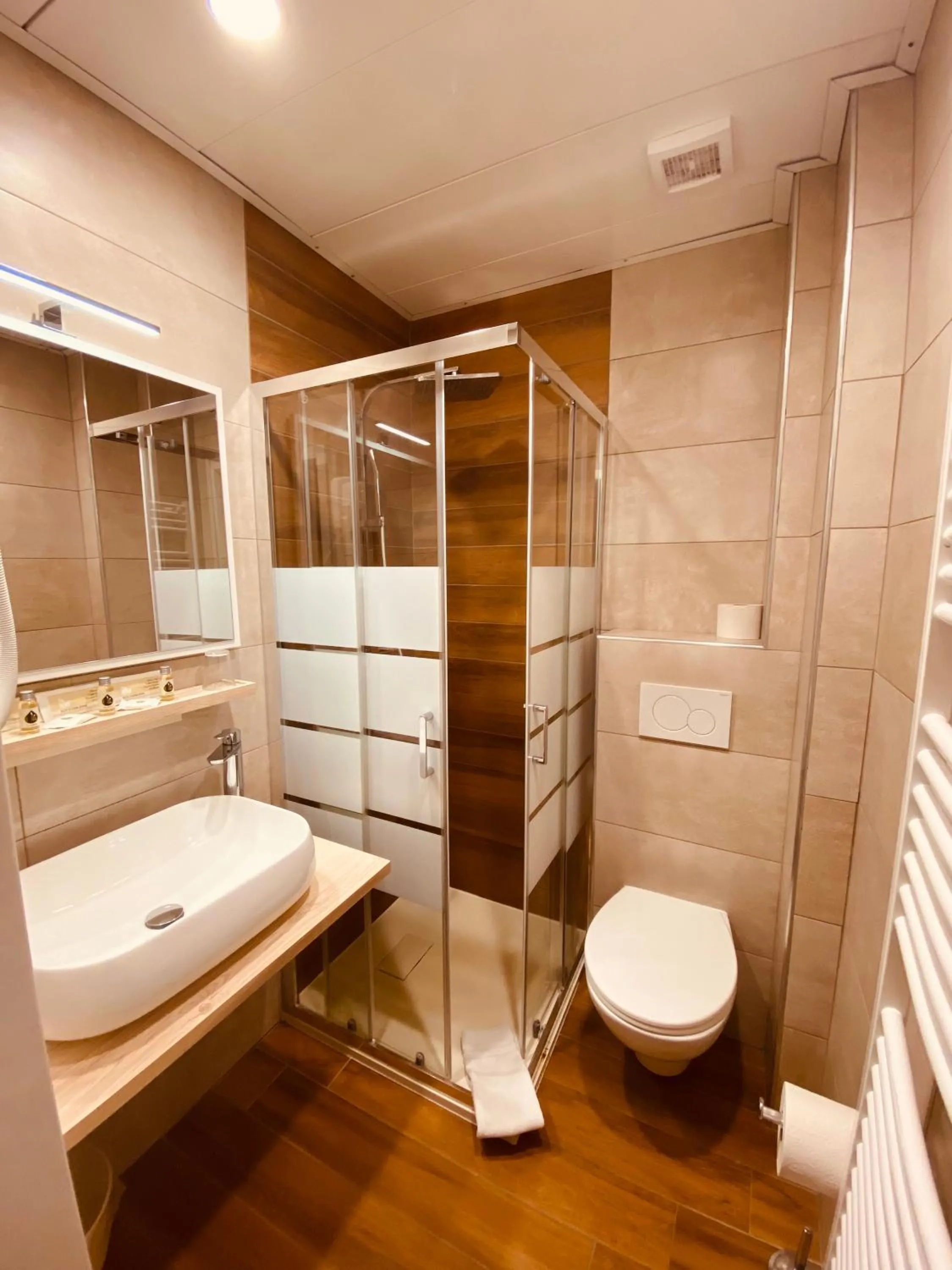 Bathroom in Hotel Garni Montaldi
