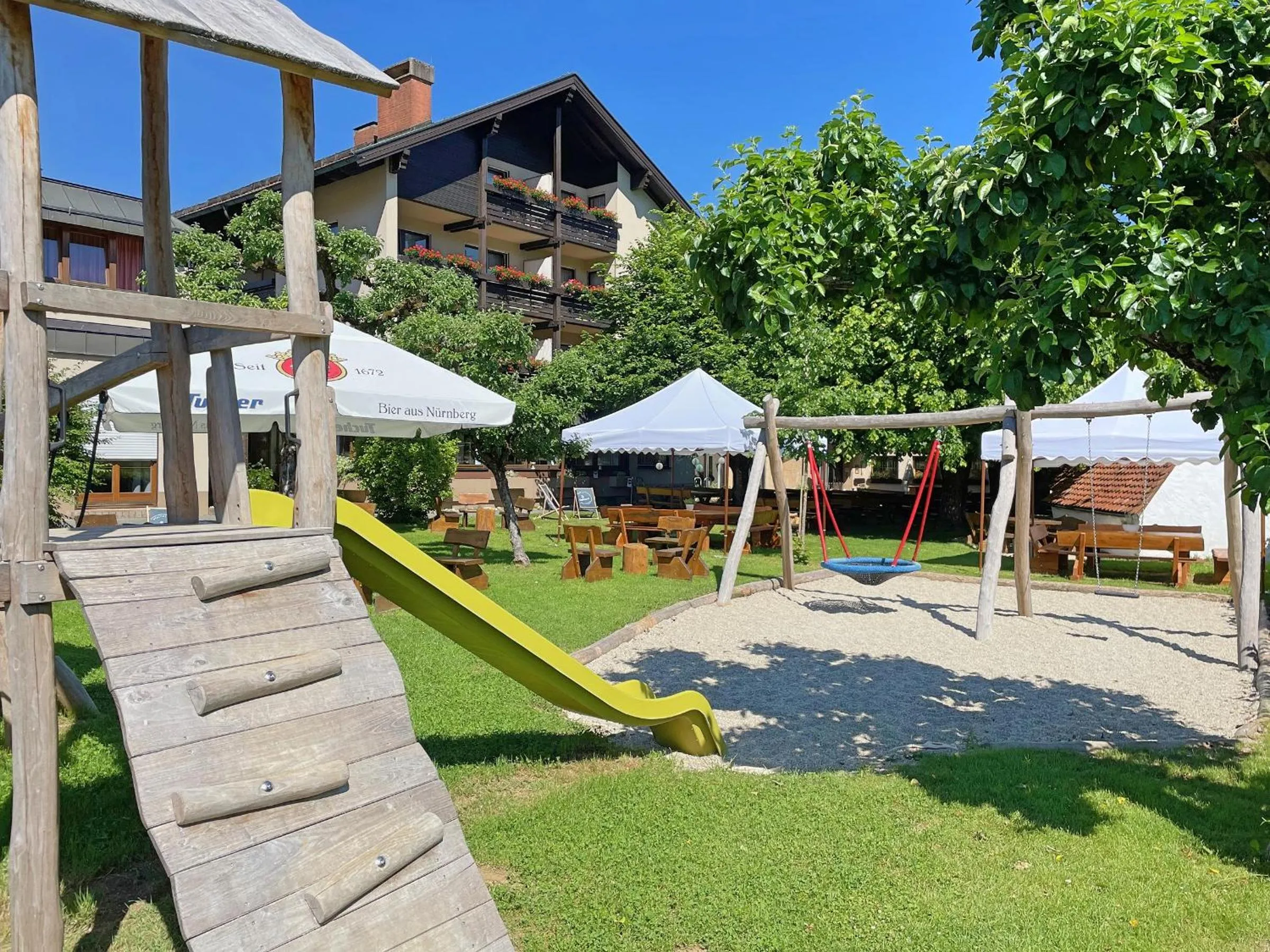Children play ground in Hotel Lindenhof Hubmersberg
