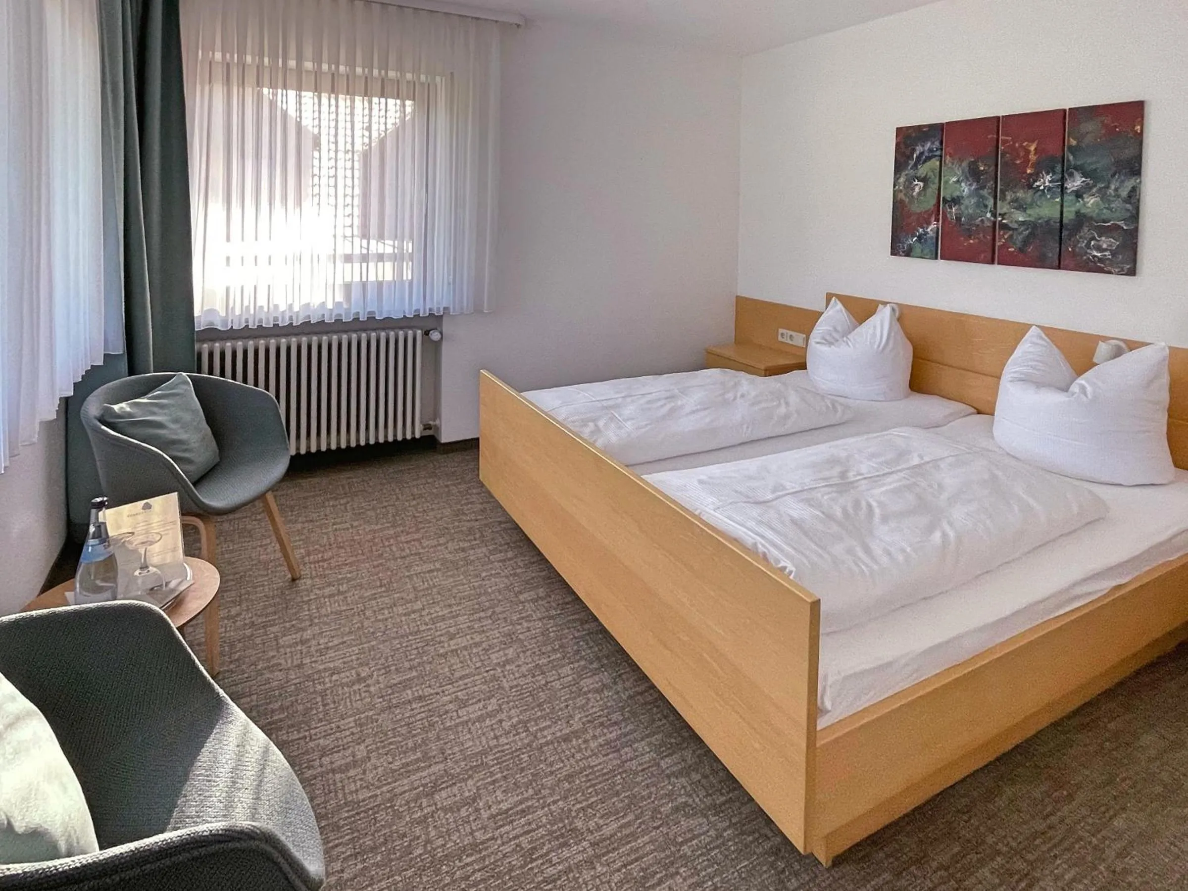 Bedroom, Bed in Hotel Lindenhof Hubmersberg