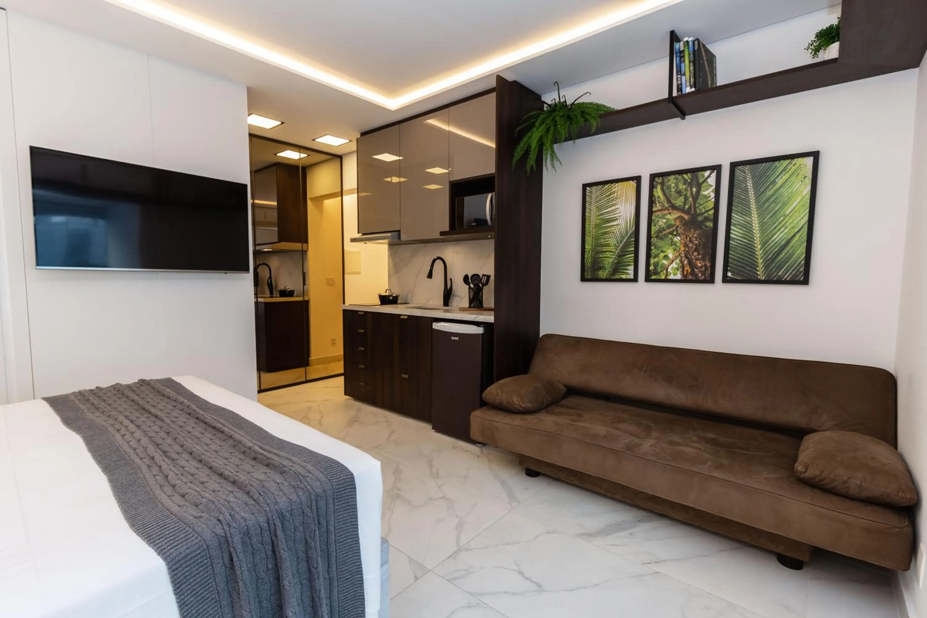 Living room in 360 Perdizes