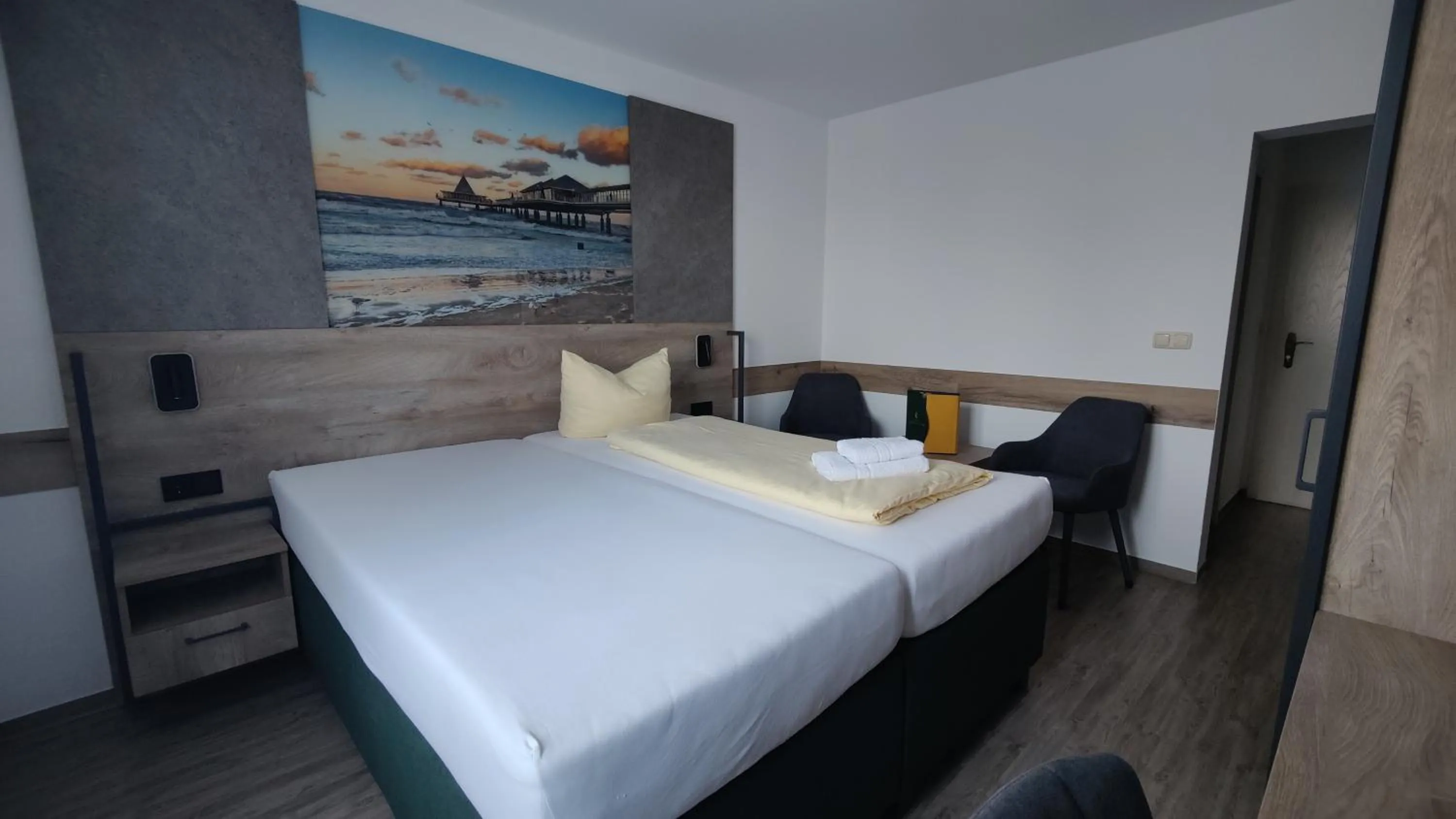 Bed in Hotel Stettiner Hof