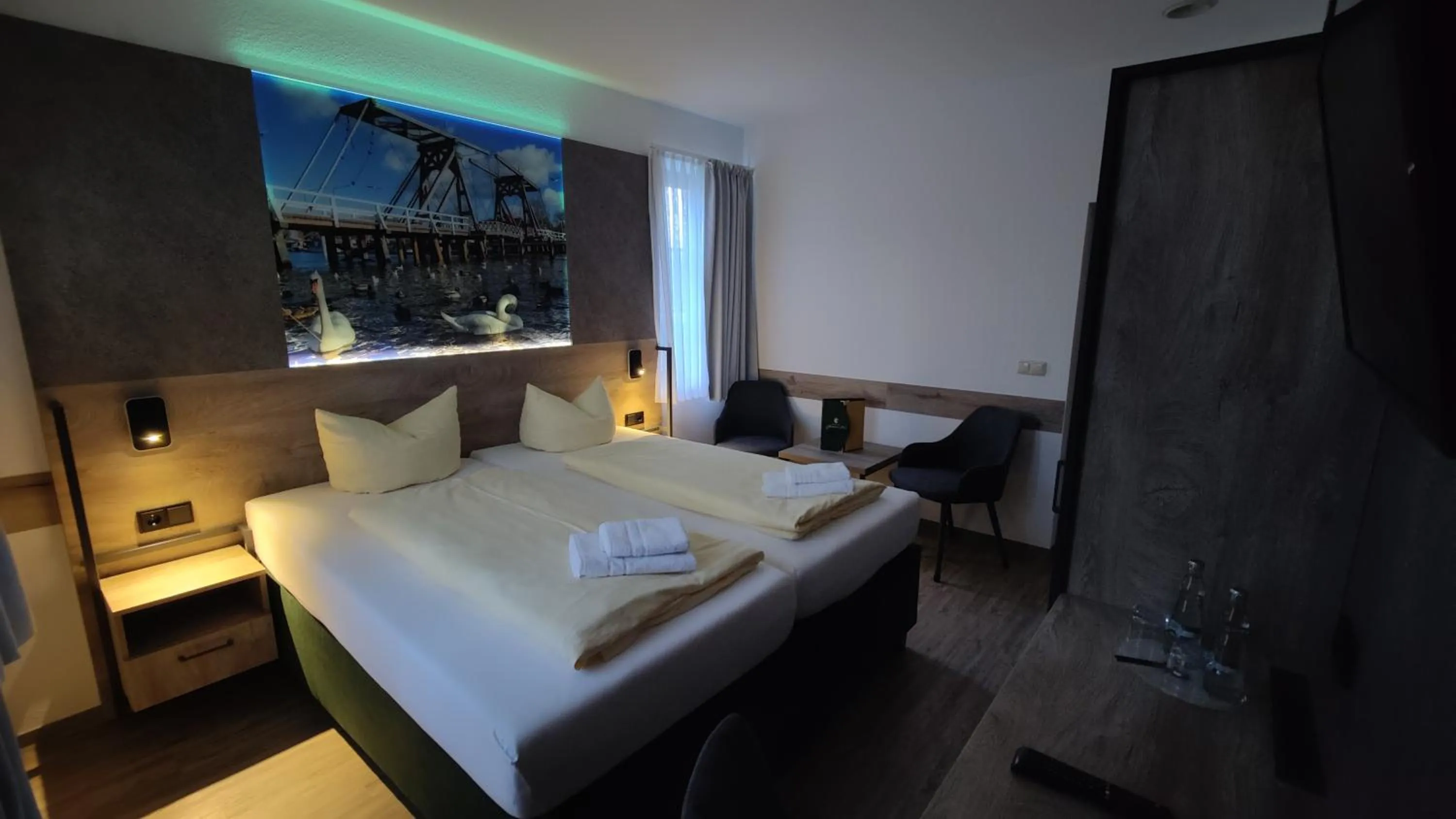 Bed in Hotel Stettiner Hof