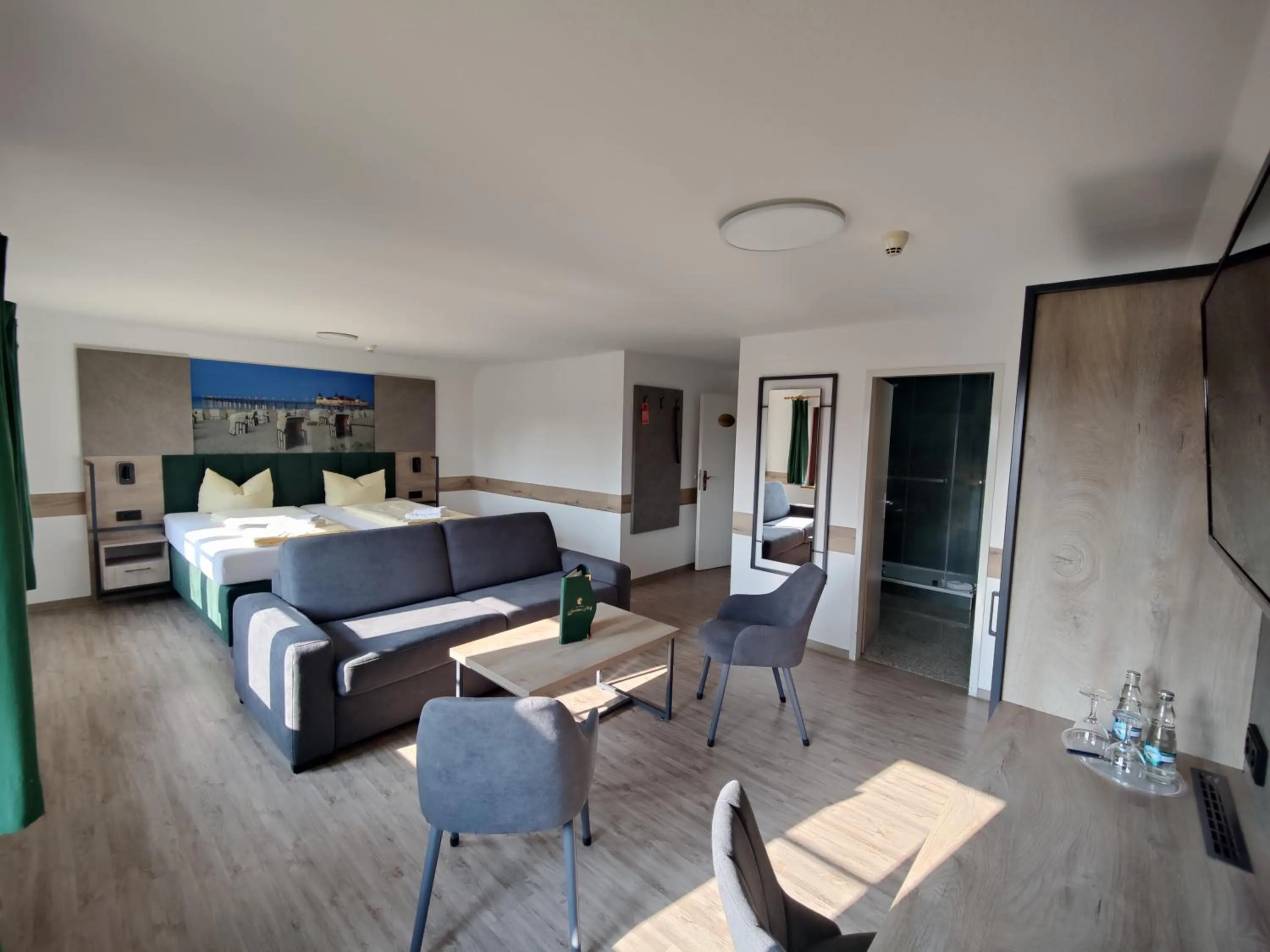 Bed in Hotel Stettiner Hof