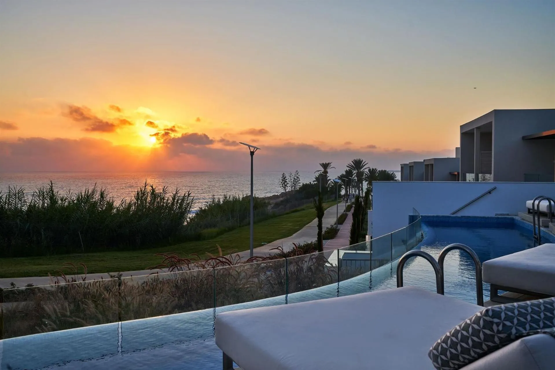 Sunset in Atlantica Mare Village Paphos