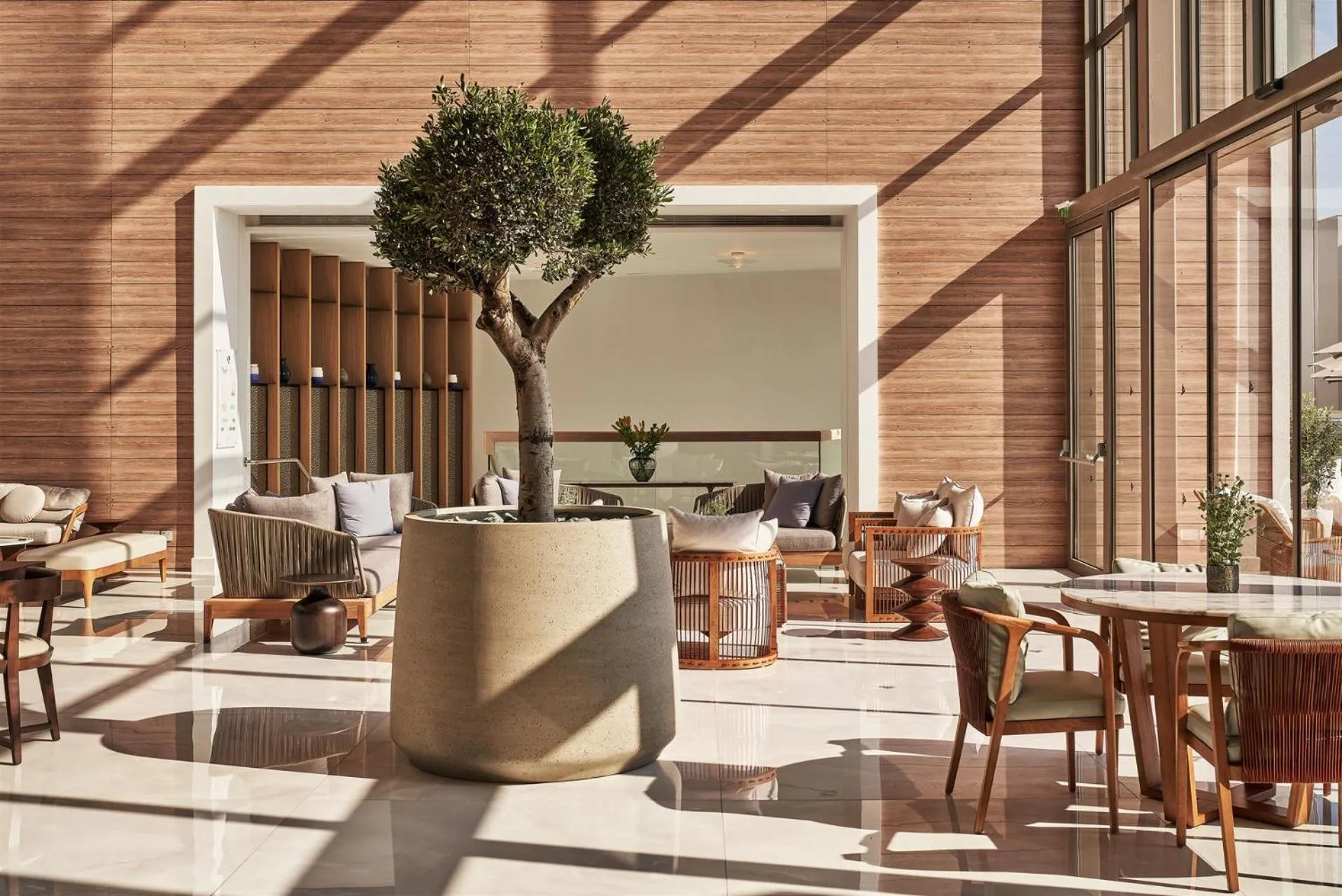 Lobby or reception in Atlantica Mare Village Paphos