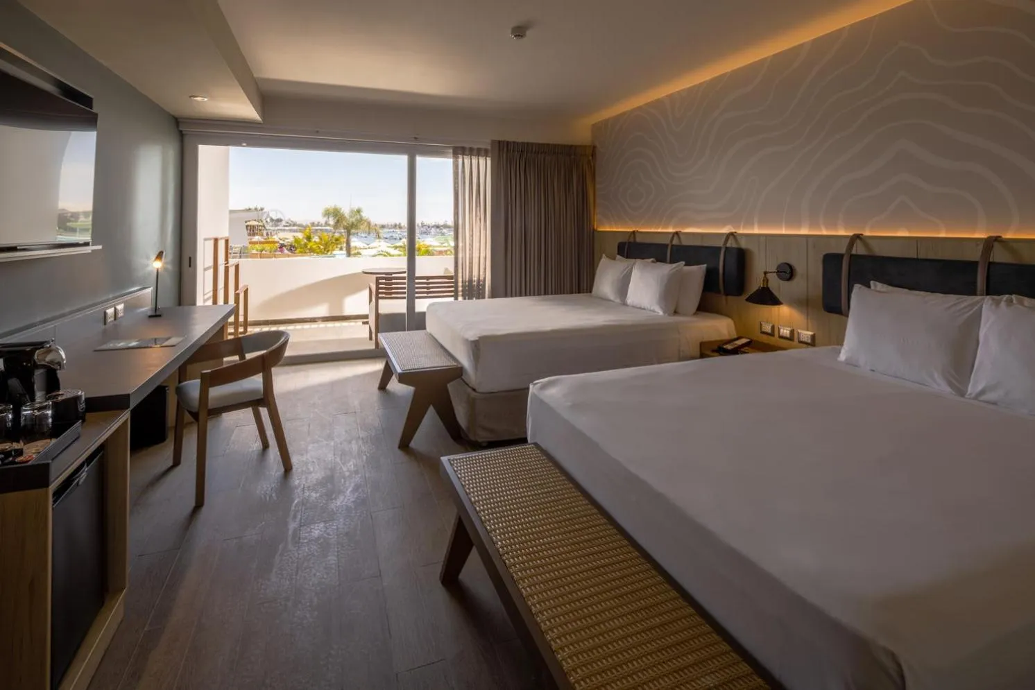 Deluxe Room with Two Queen Beds & Garden View in Aranwa Paracas Resort & Spa