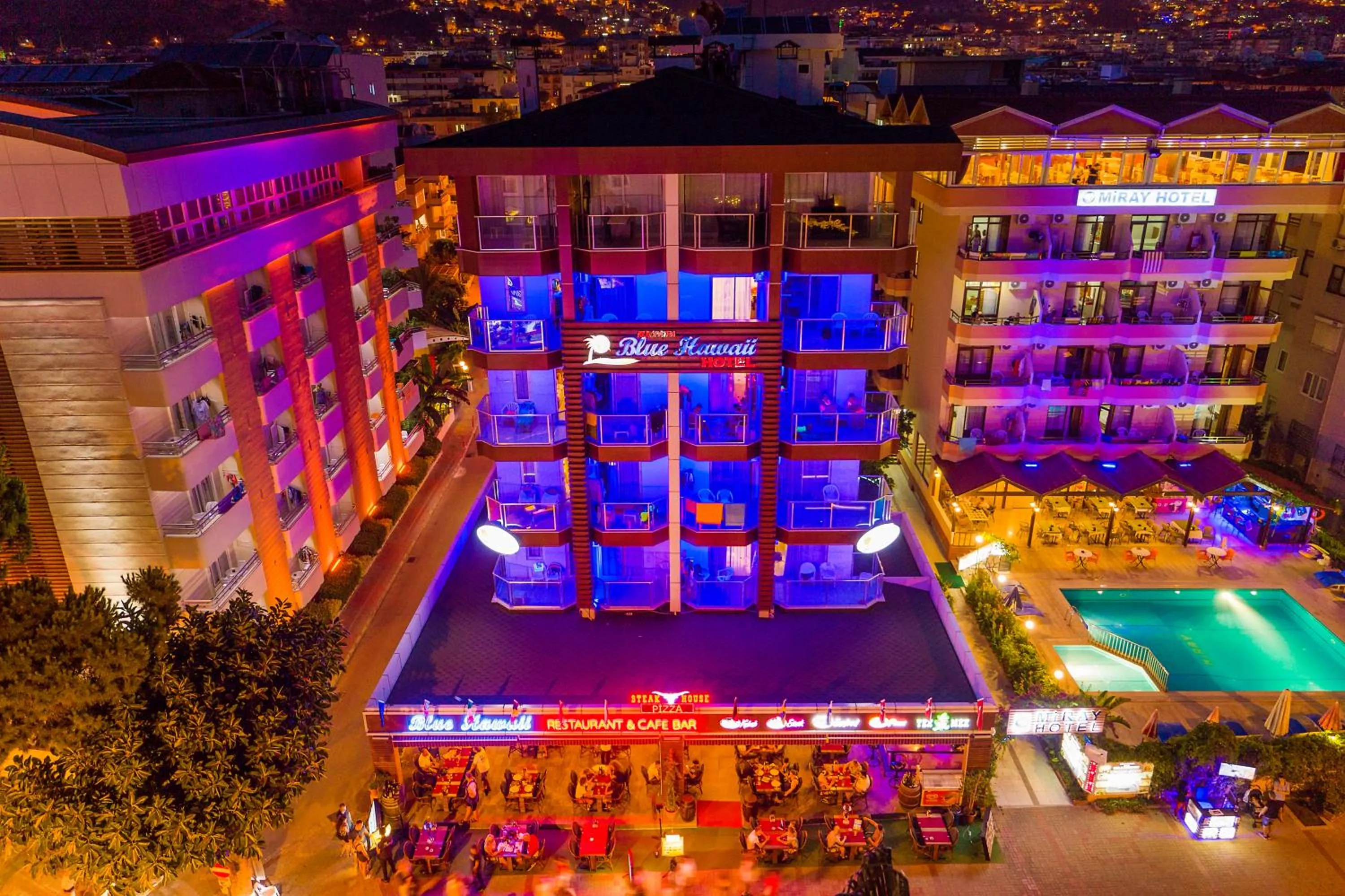 Property building in Kleopatra blue hawai hotel