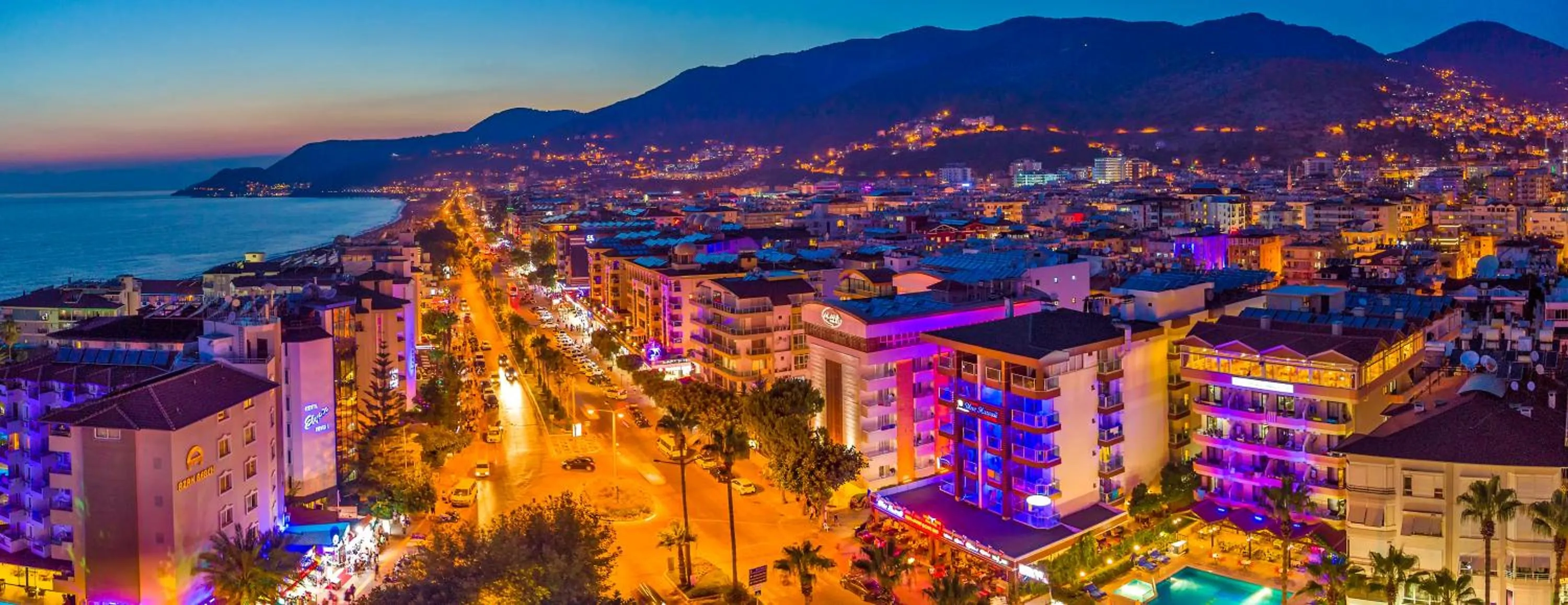 City view in Kleopatra blue hawai hotel