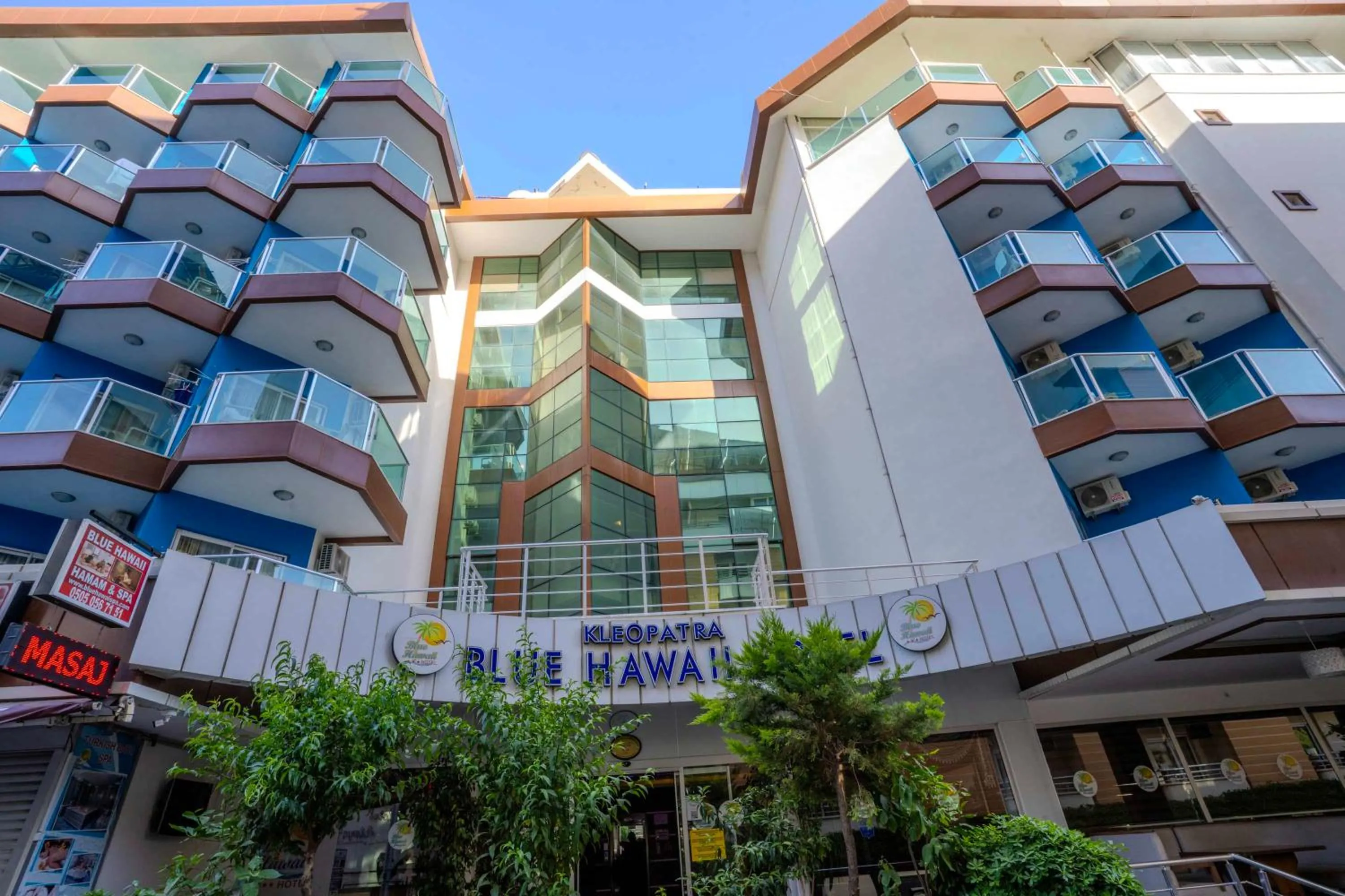 Property building in Kleopatra blue hawai hotel