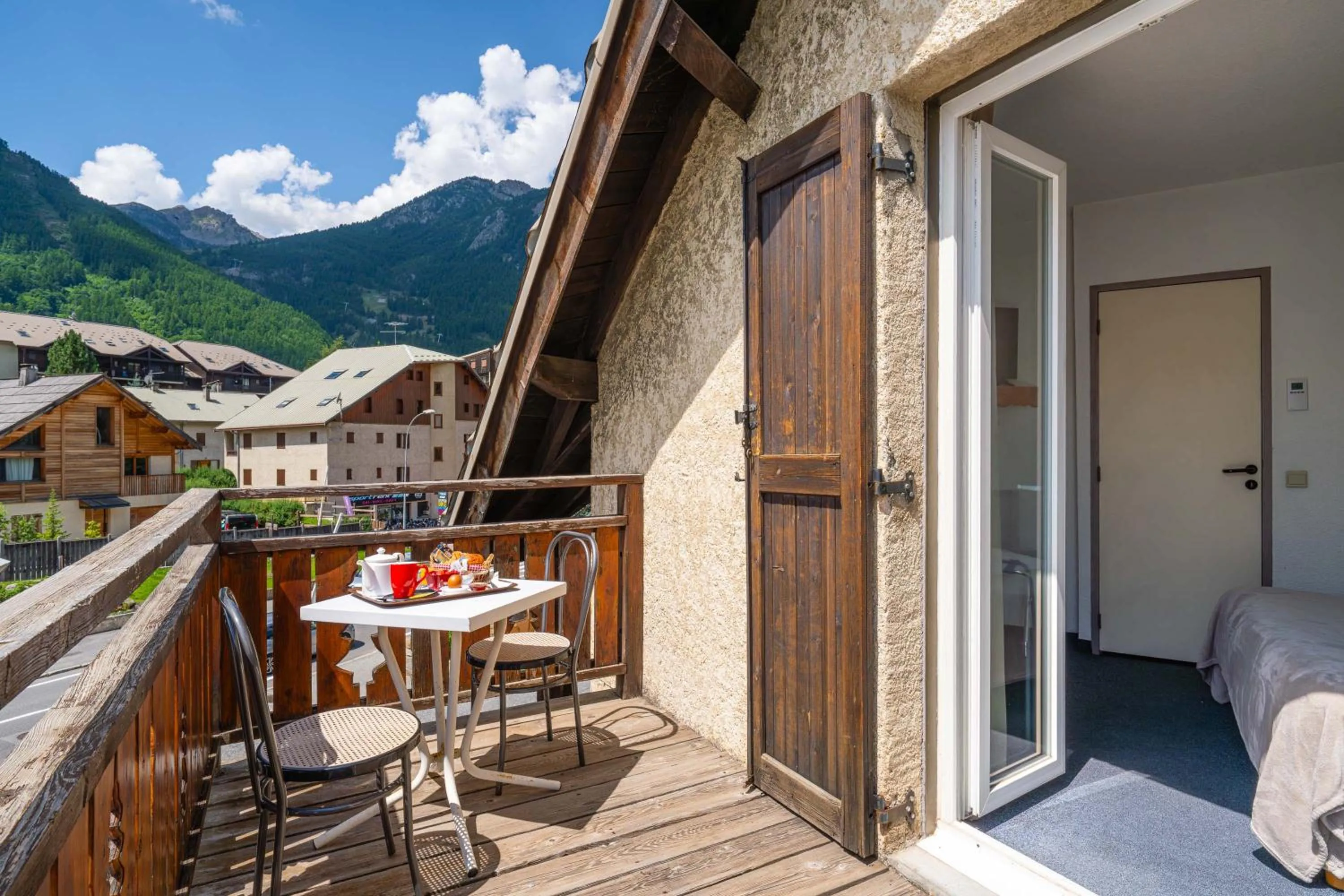 Balcony/Terrace in Logis Hôtel et Spa Le Christiania