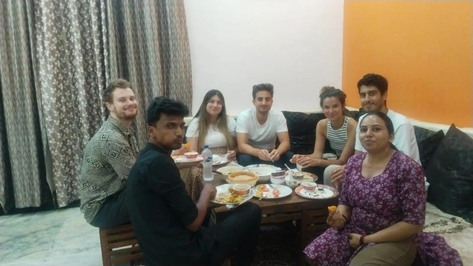 Dinner in Taj Street Hostel