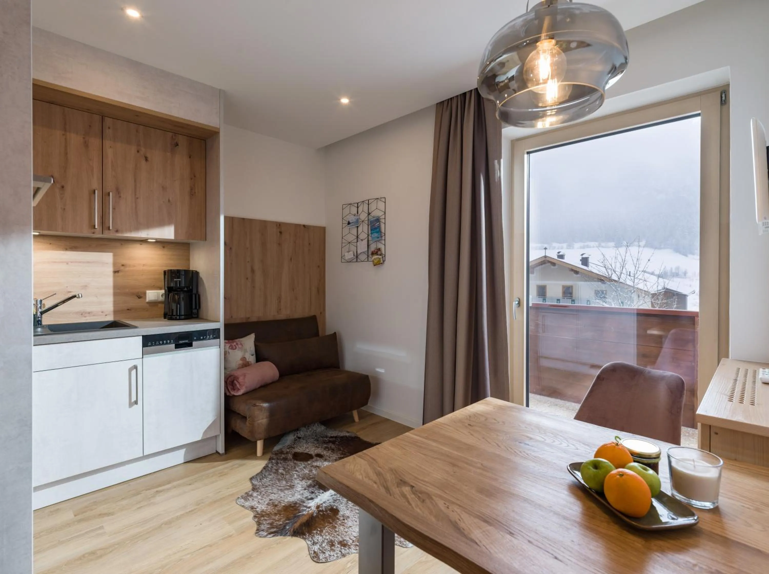 Seating area in Aparthotel Brandauerhof