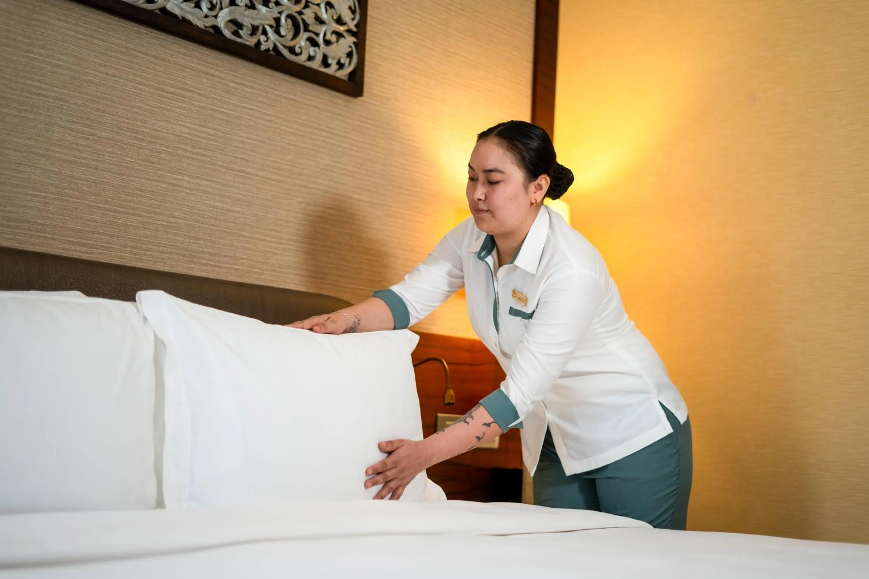 Bed in Dusit Thani Dubai