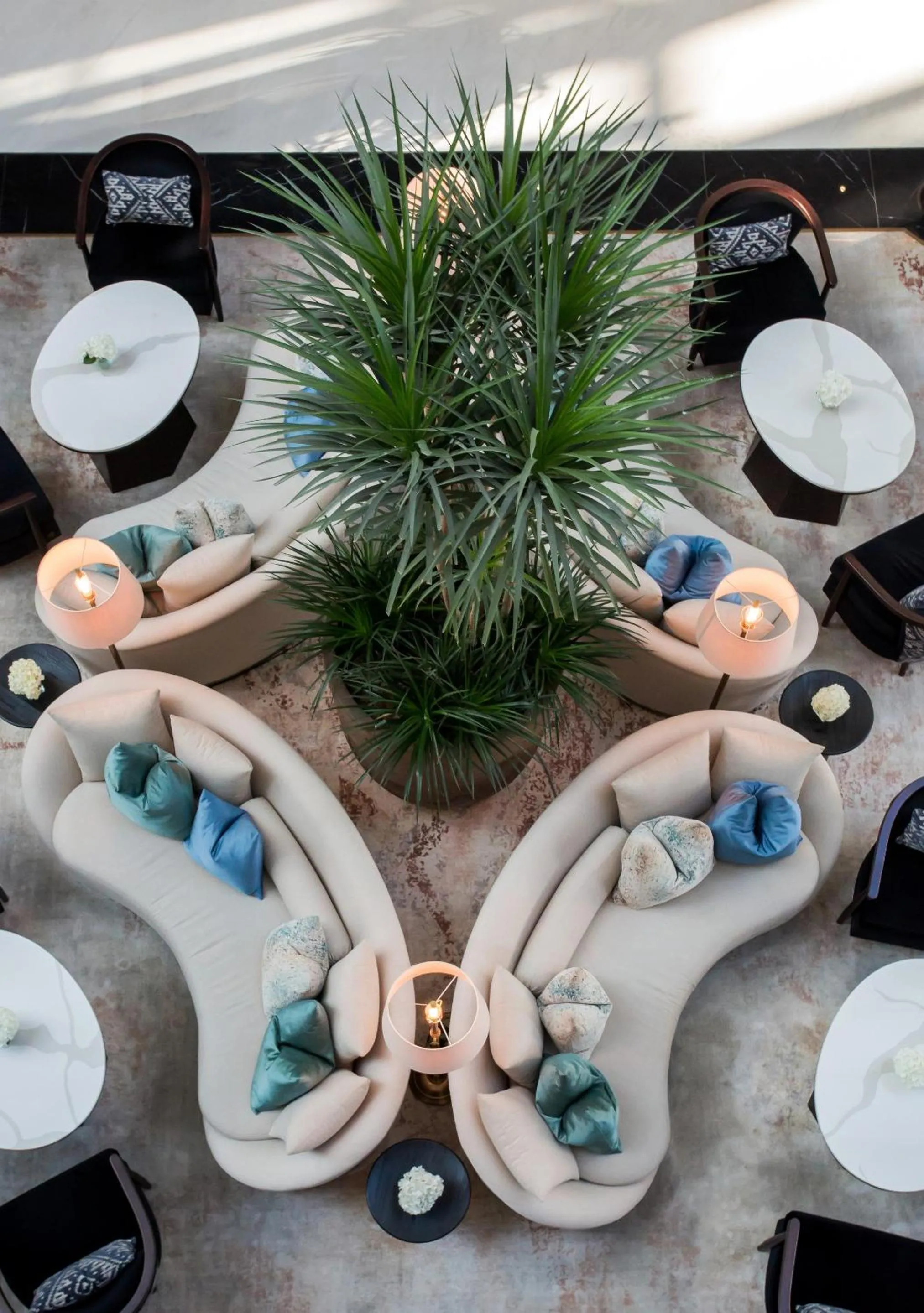 Seating area in Dusit Thani Dubai