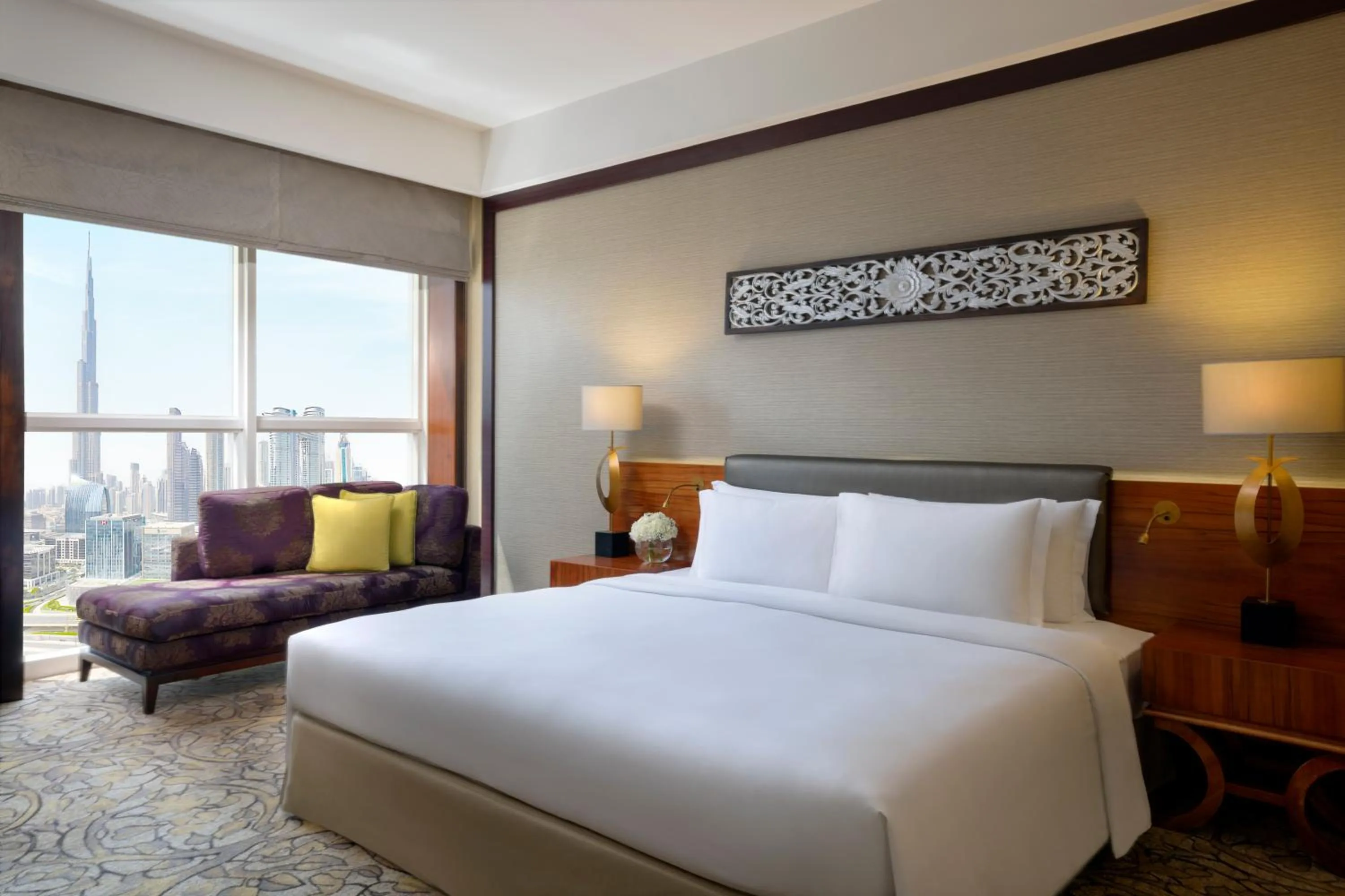Bed in Dusit Thani Dubai