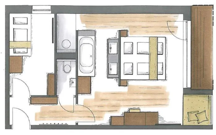 Photo of the whole room in ALMMONTE PRÄCLARUM SUITES - Casual Boutique Hotel