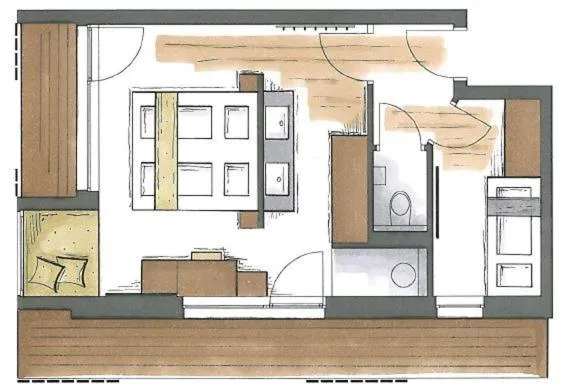 Photo of the whole room in ALMMONTE PRÄCLARUM SUITES - Casual Boutique Hotel