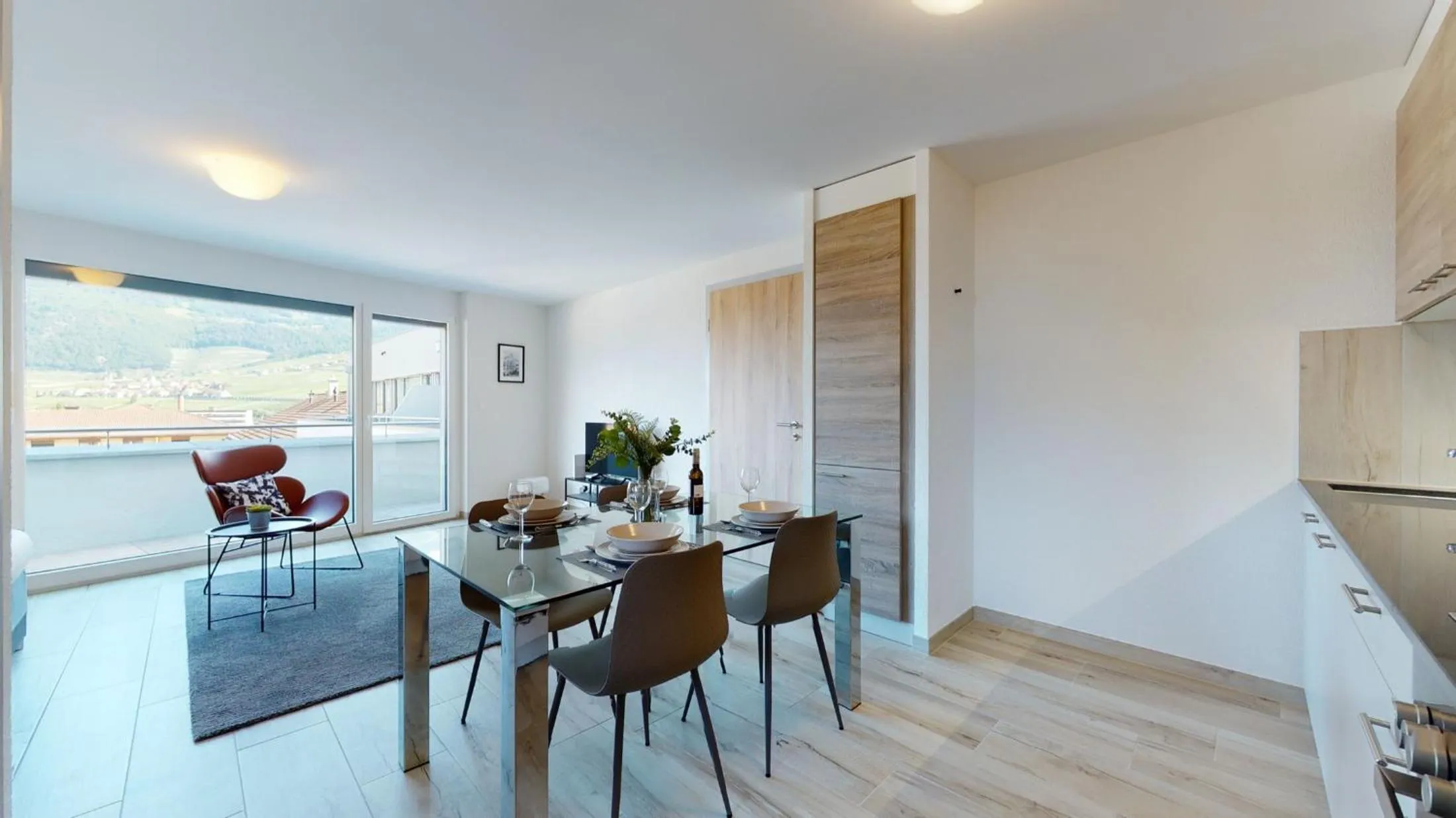 Living room in Nonanteneuf appart hōtel Aigle - contactless check-in