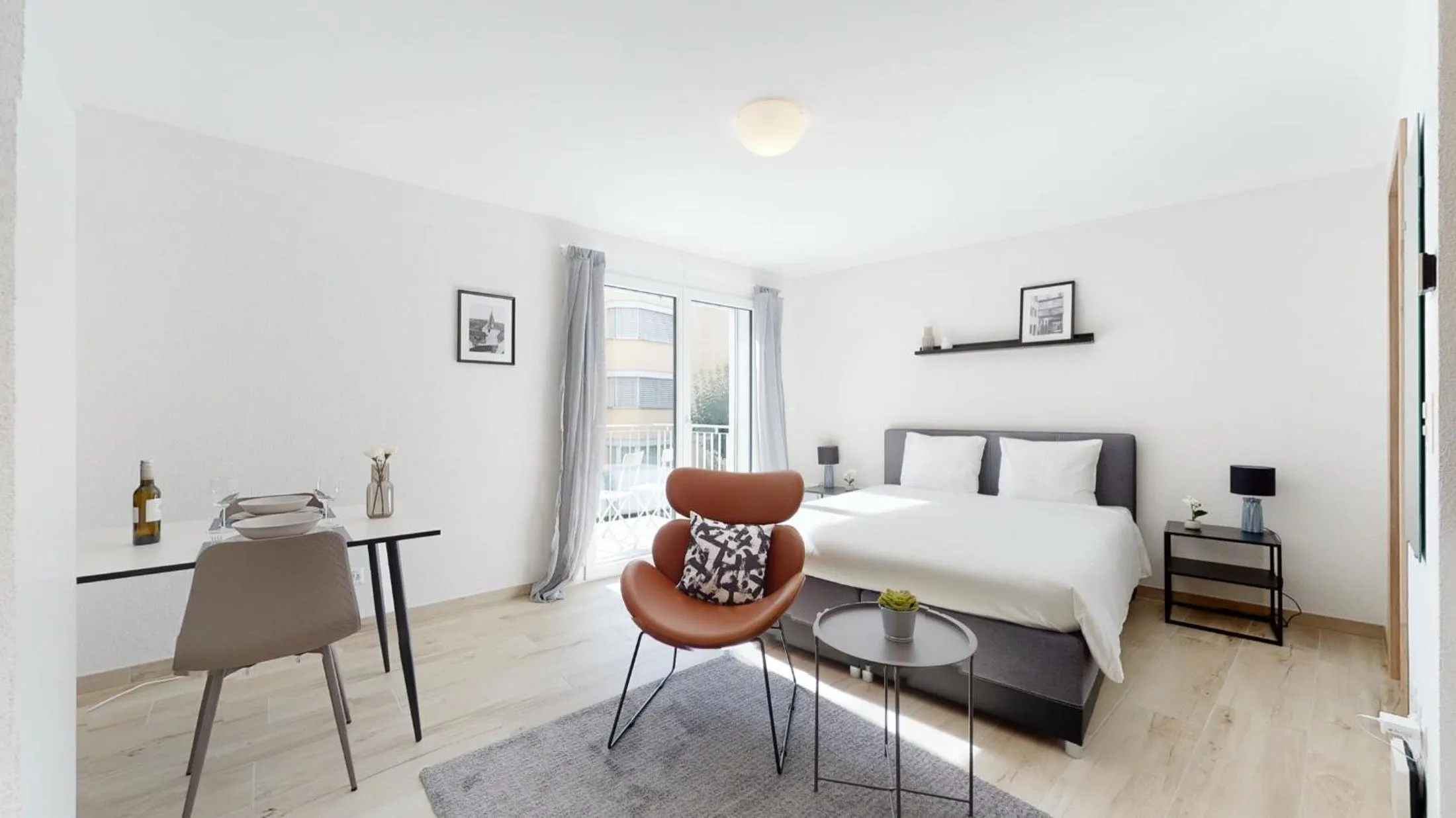 Bedroom, Bed in Nonanteneuf appart hōtel Aigle - contactless check-in